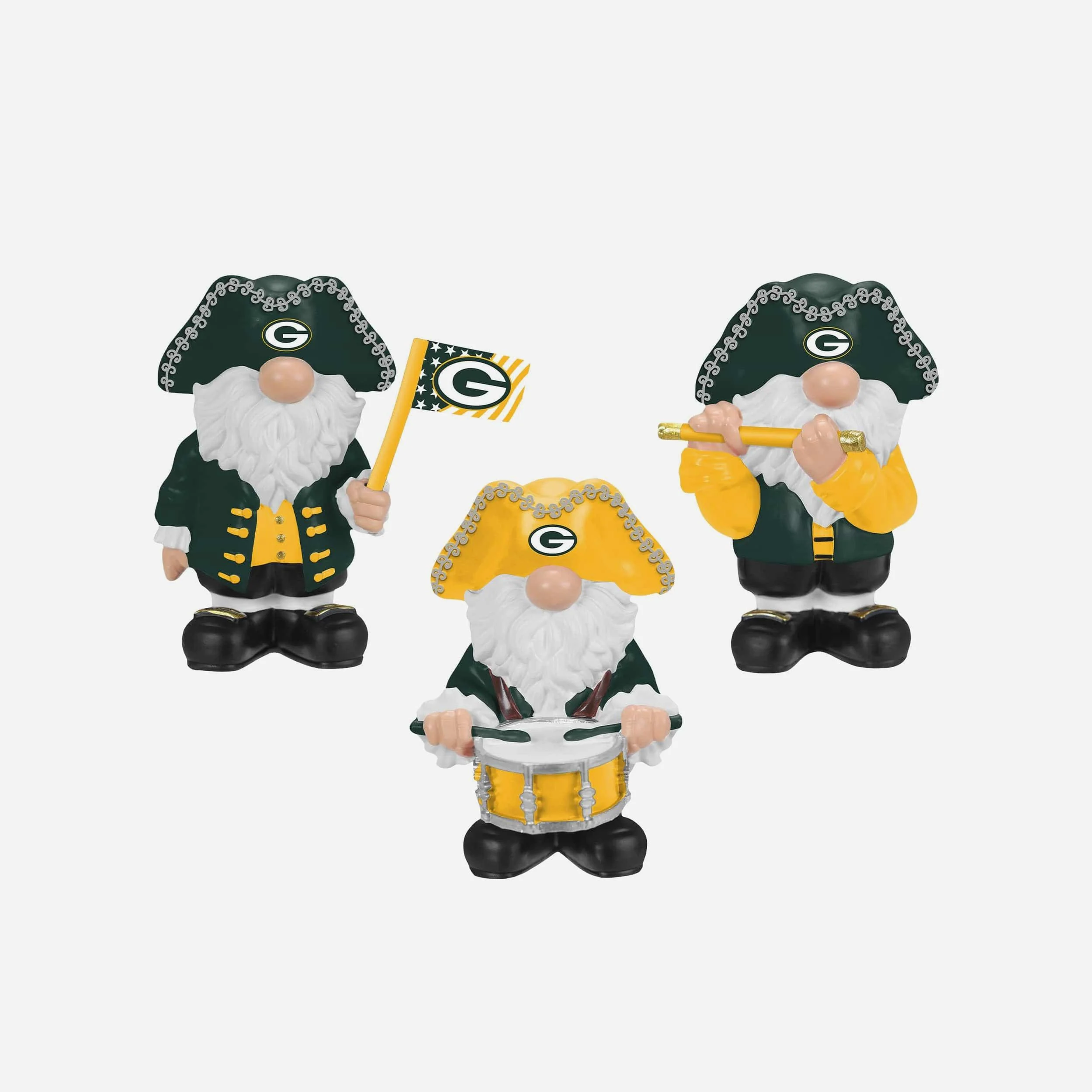 Green Bay Packers 3 Pack Americana Mini Gnome Set