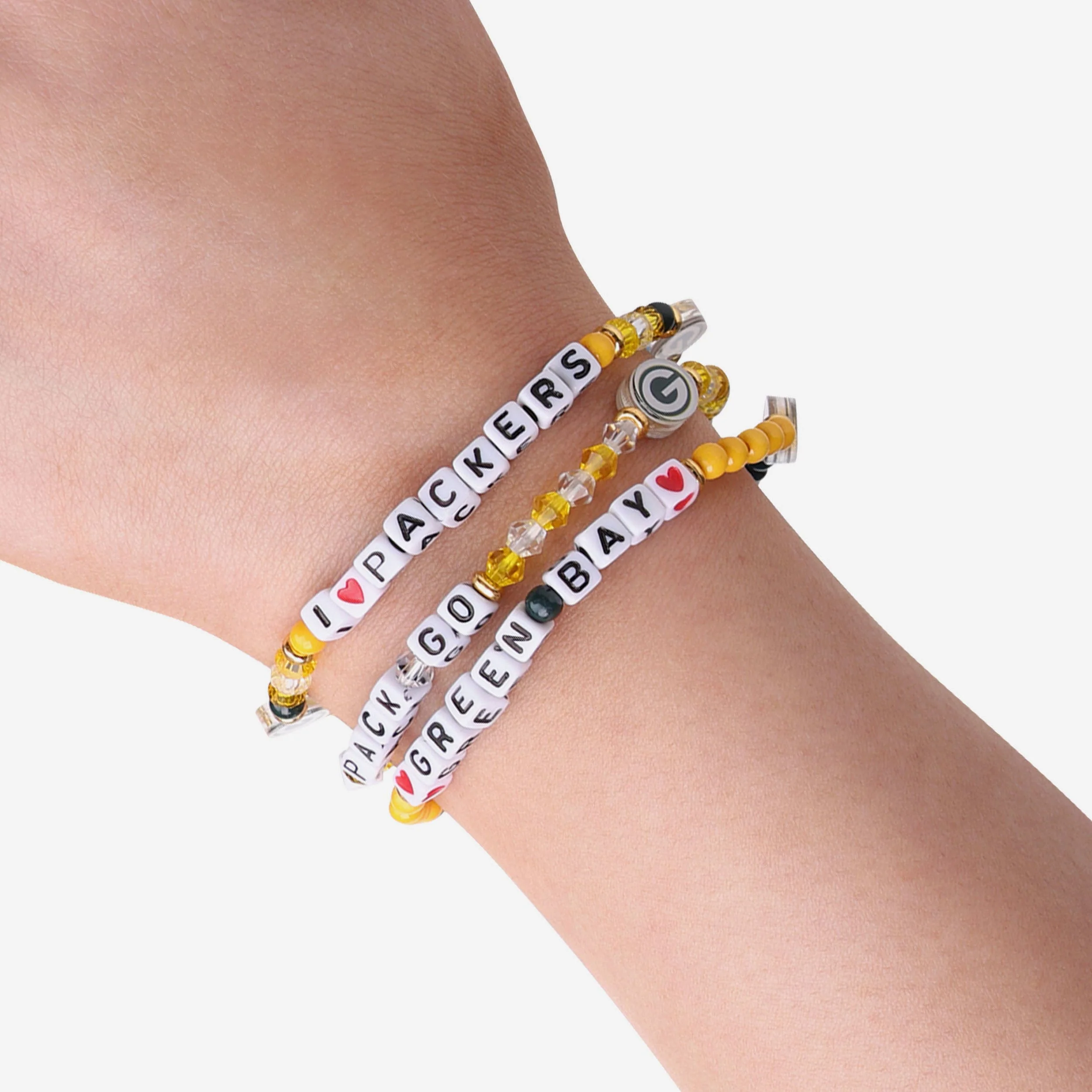 Green Bay Packers 3 Pack Friendship Bracelet - Image 4