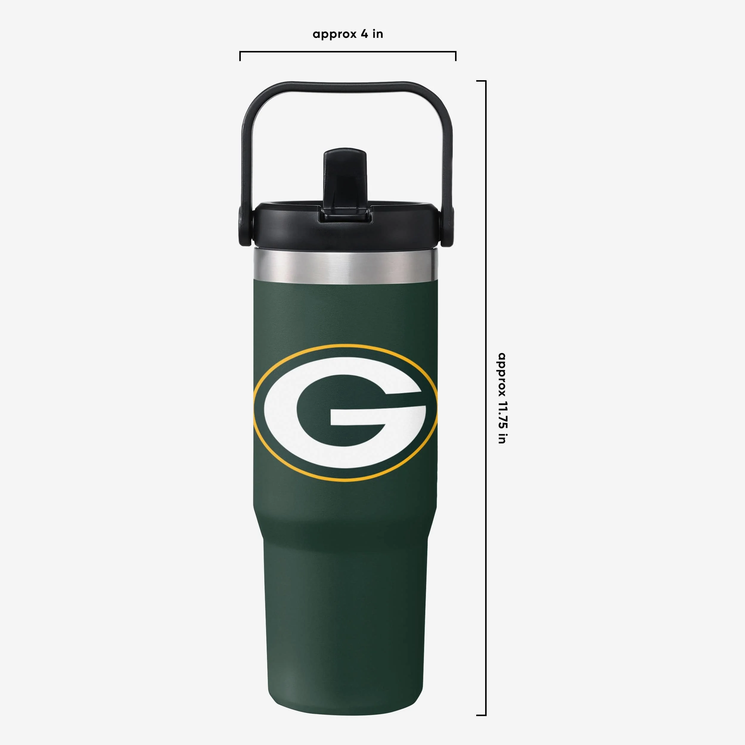 Green Bay Packers 30 oz Straw Tumbler - Image 5