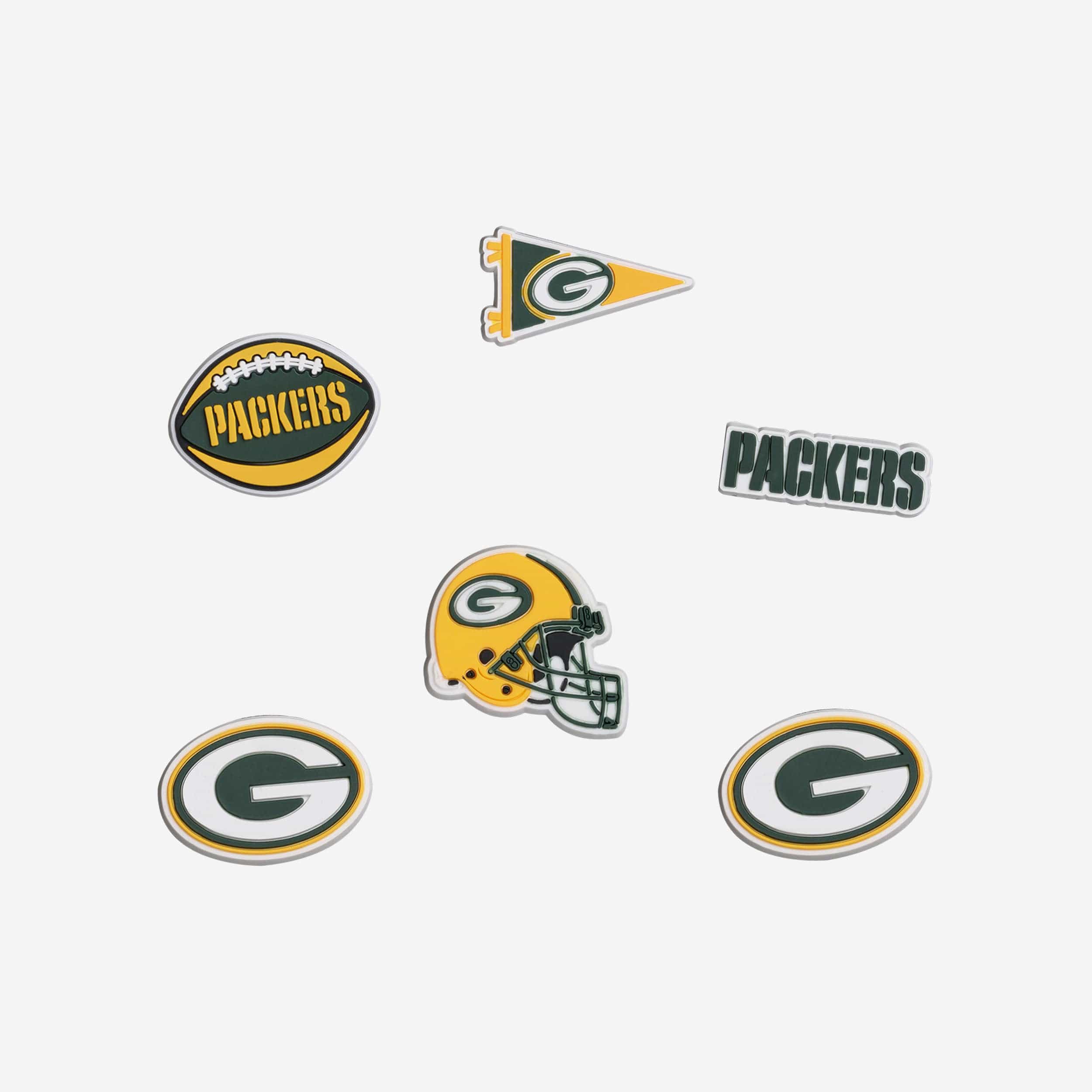 Green Bay Packers 6 Pack Team Clog Charms