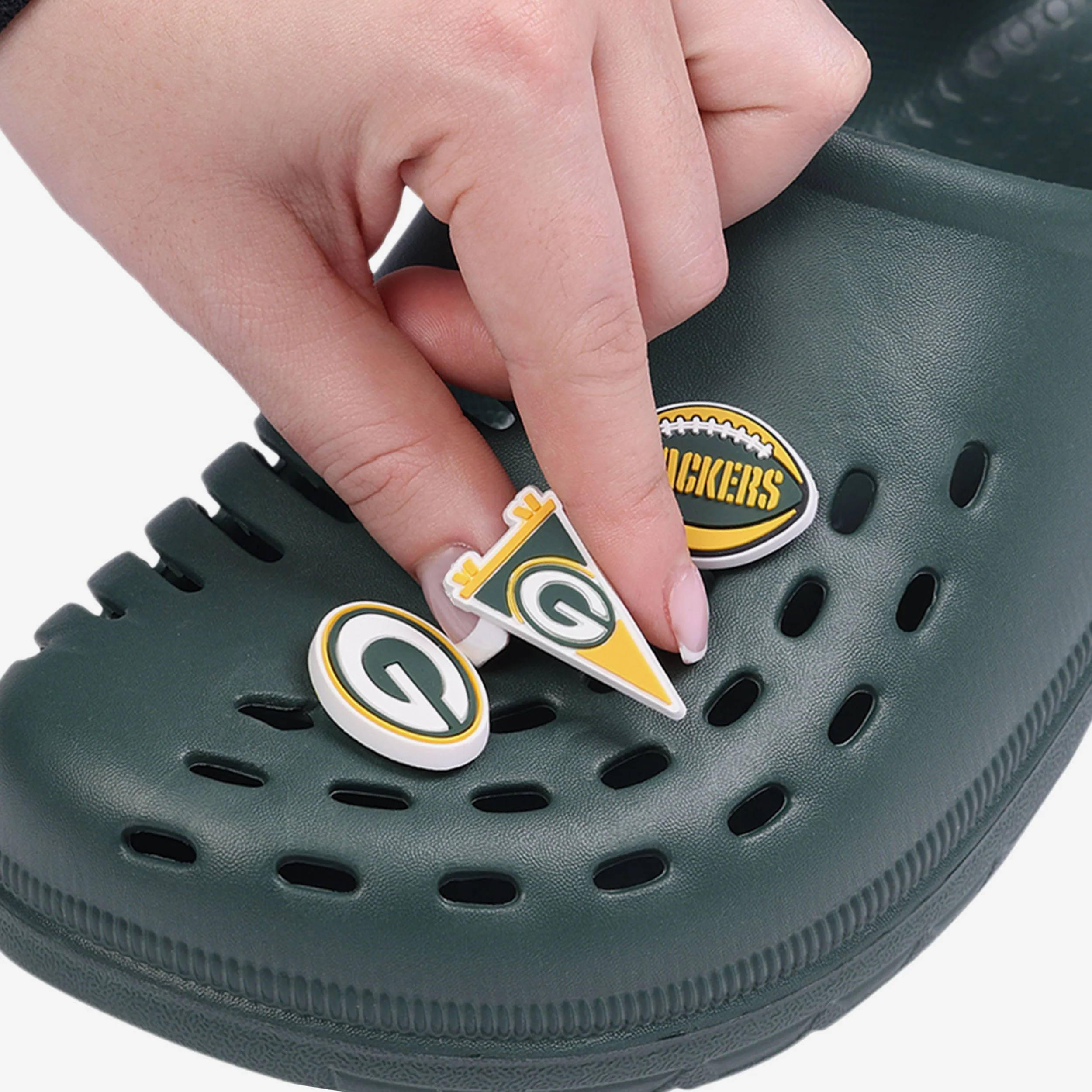 Green Bay Packers 6 Pack Team Clog Charms - Image 3