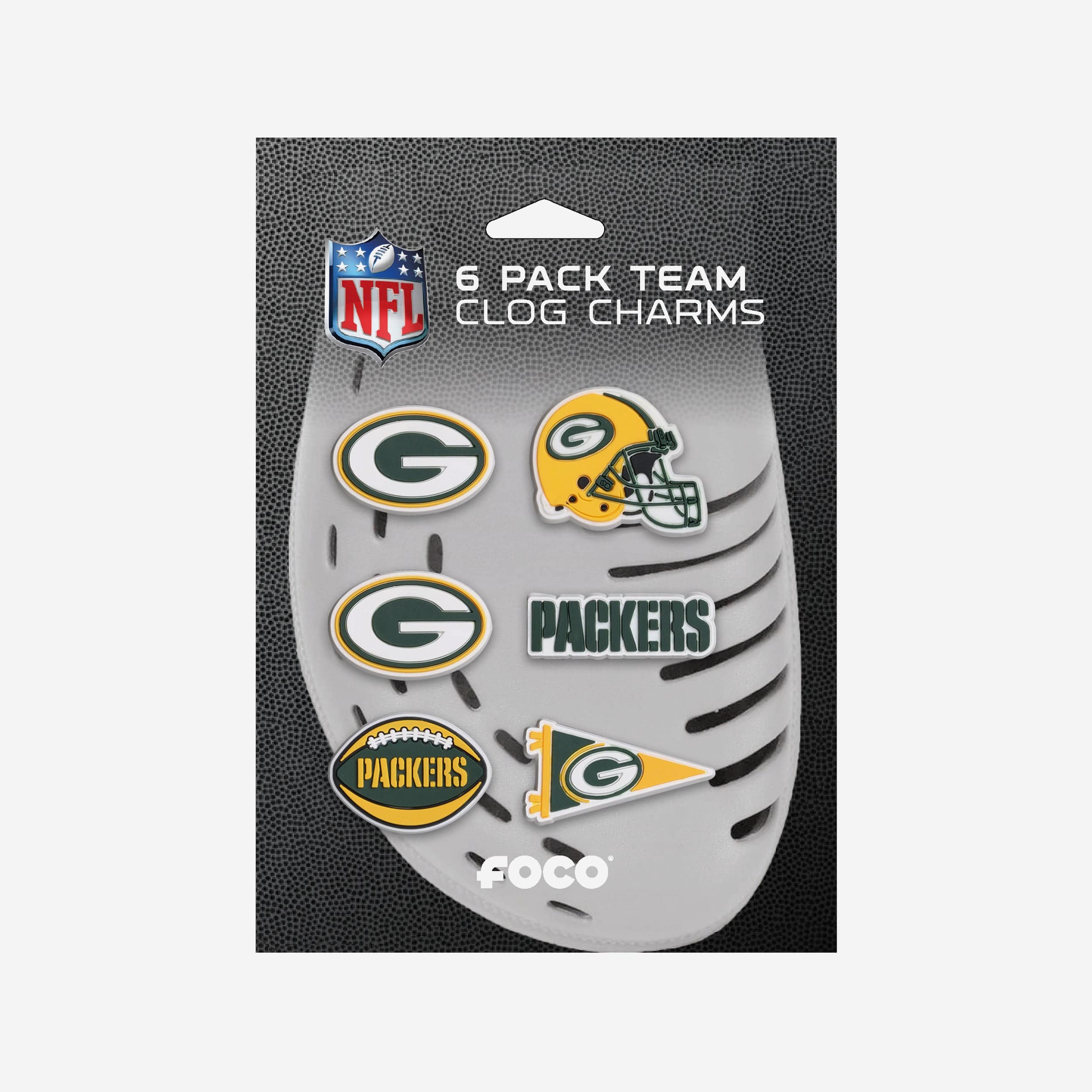 Green Bay Packers 6 Pack Team Clog Charms - Image 5
