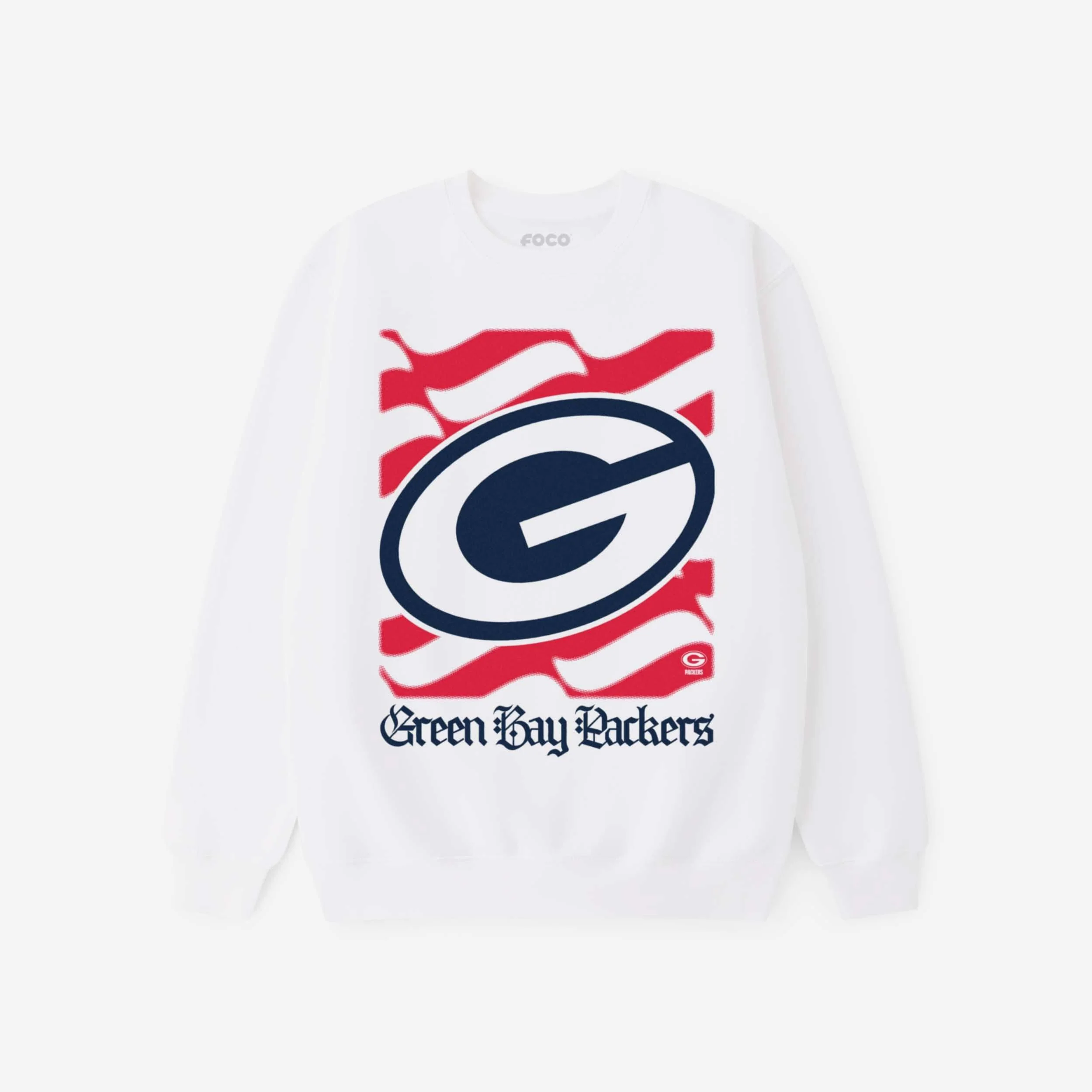 Green Bay Packers American Heritage Wordmark Crew Neck Sweatshirt