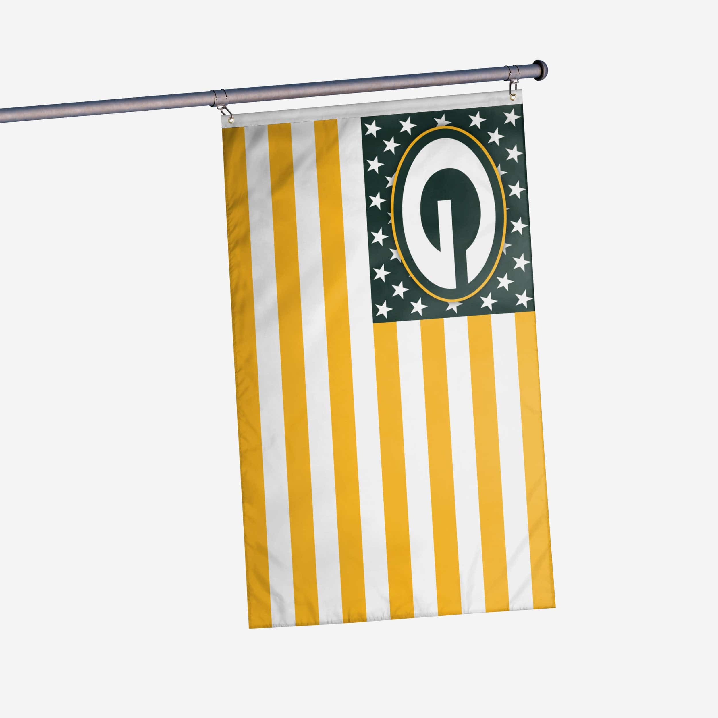 Green Bay Packers American Stars Horizontal Flag