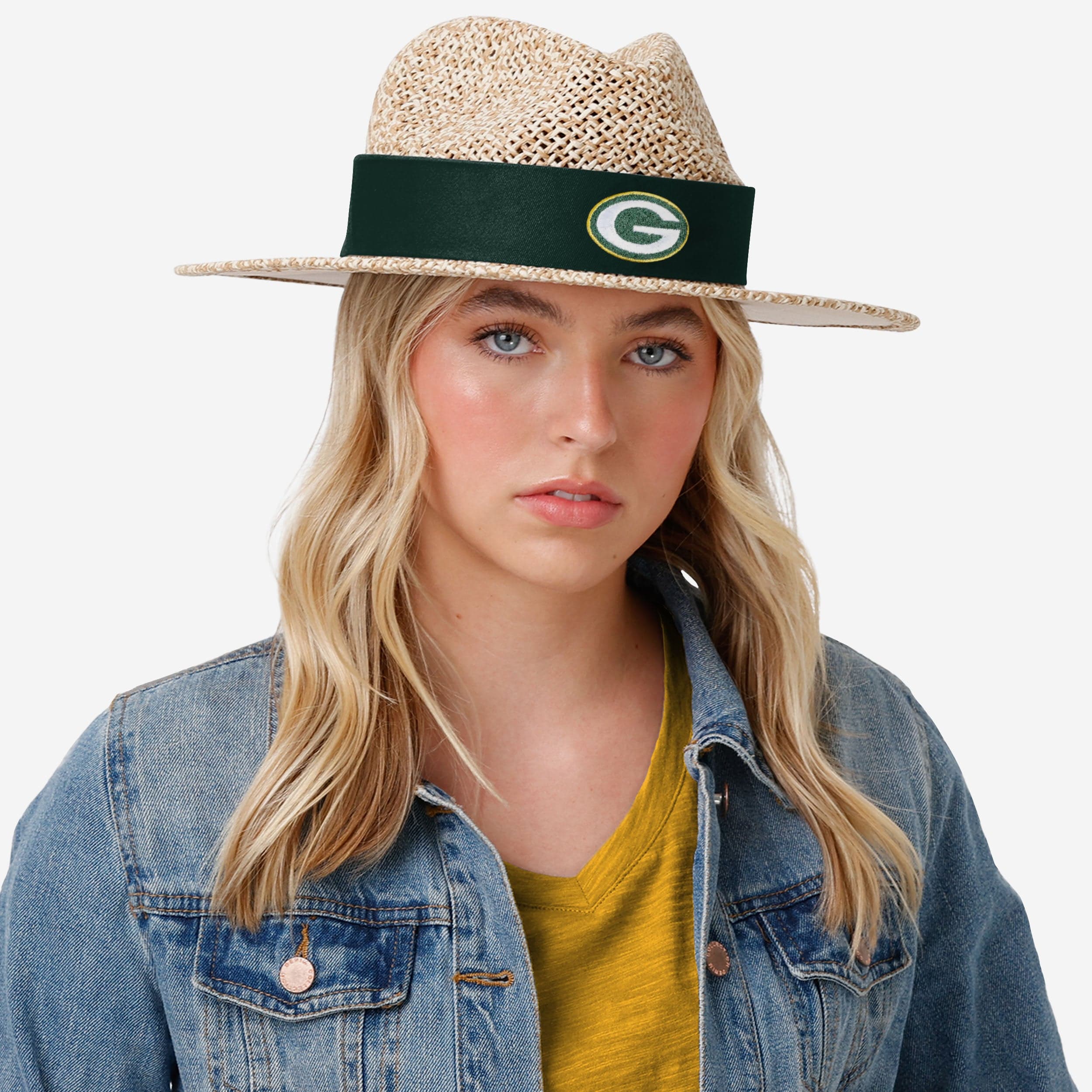 Green Bay Packers Band Straw Hat - Image 5