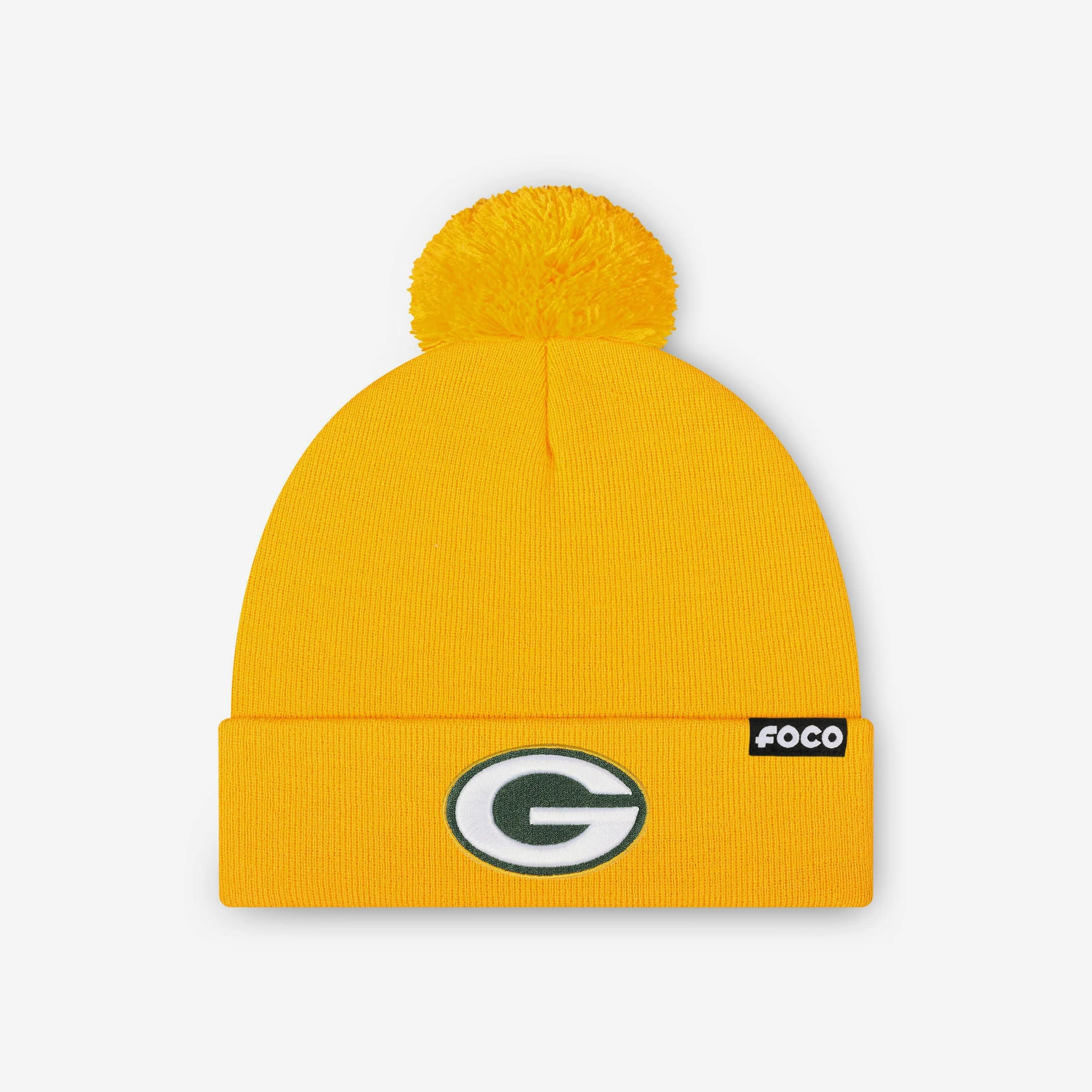 Green Bay Packers Basic Primary Logo Pom Beanie - Image 3