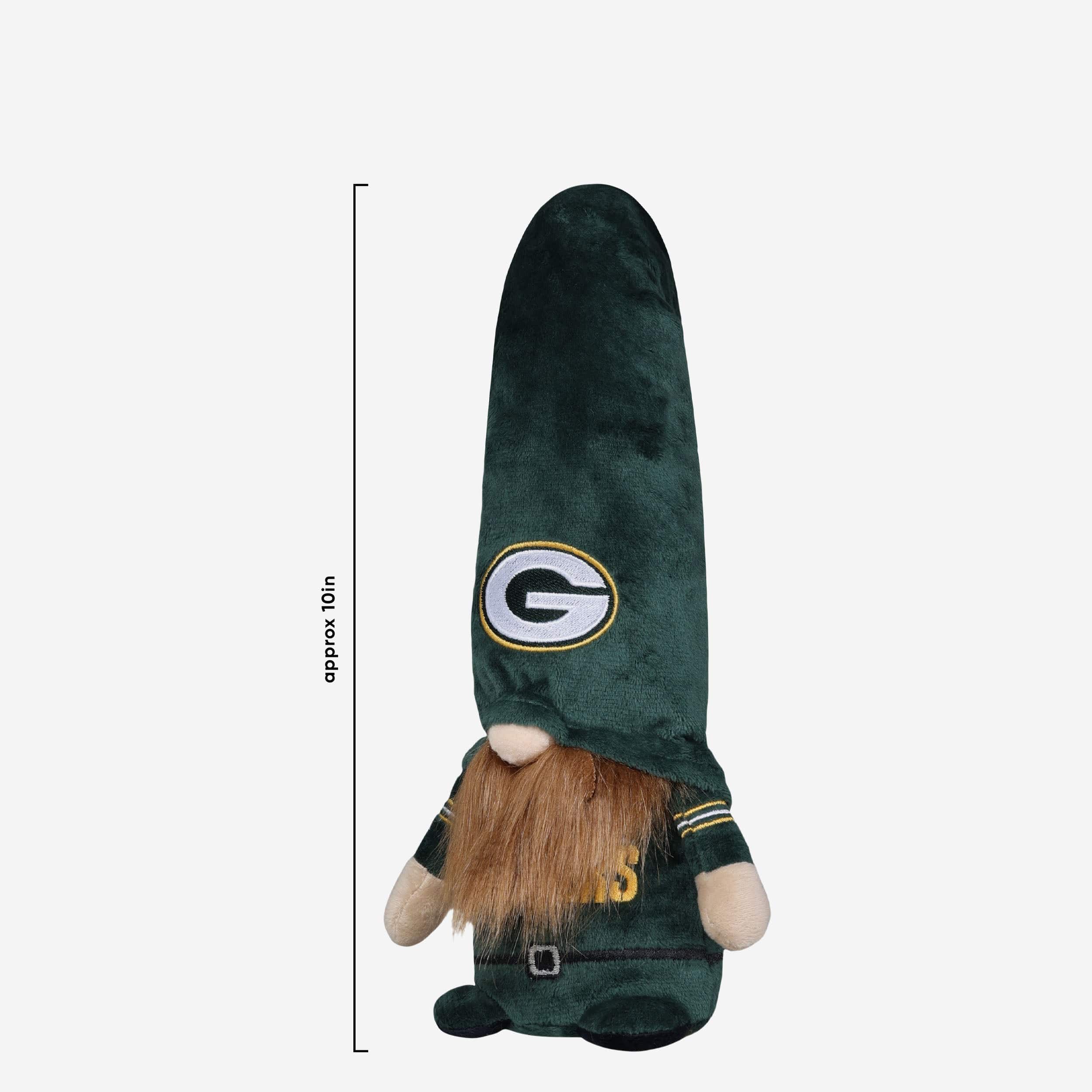 Green Bay Packers Bearded Stocking Cap Plush Gnome - Image 2