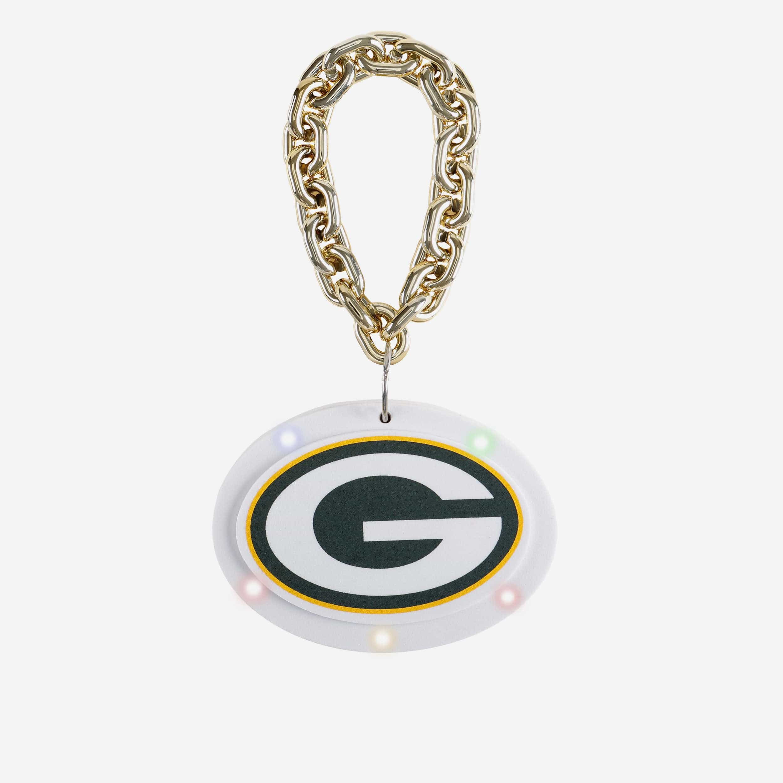 Green Bay Packers Big Logo Light Up Chain Ornament
