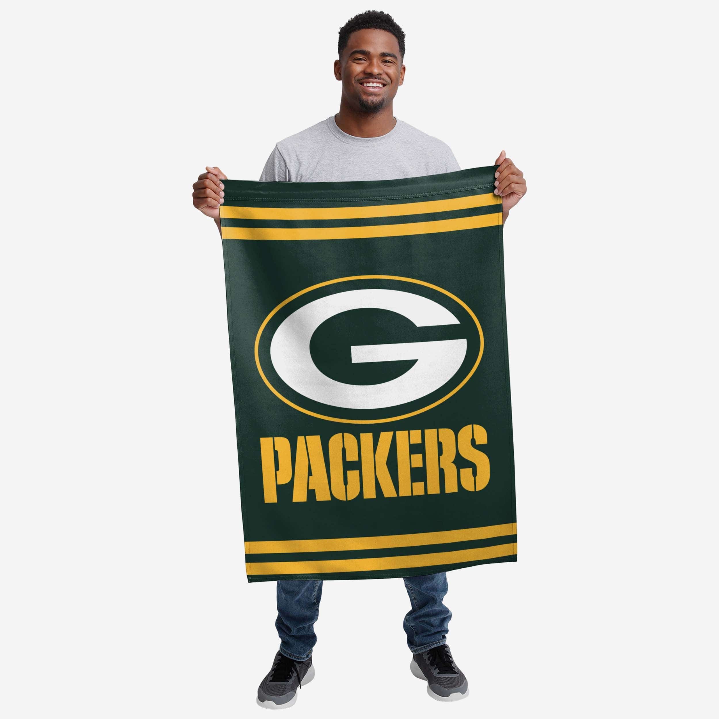 Green Bay Packers Big Logo Vertical Flag - Image 2