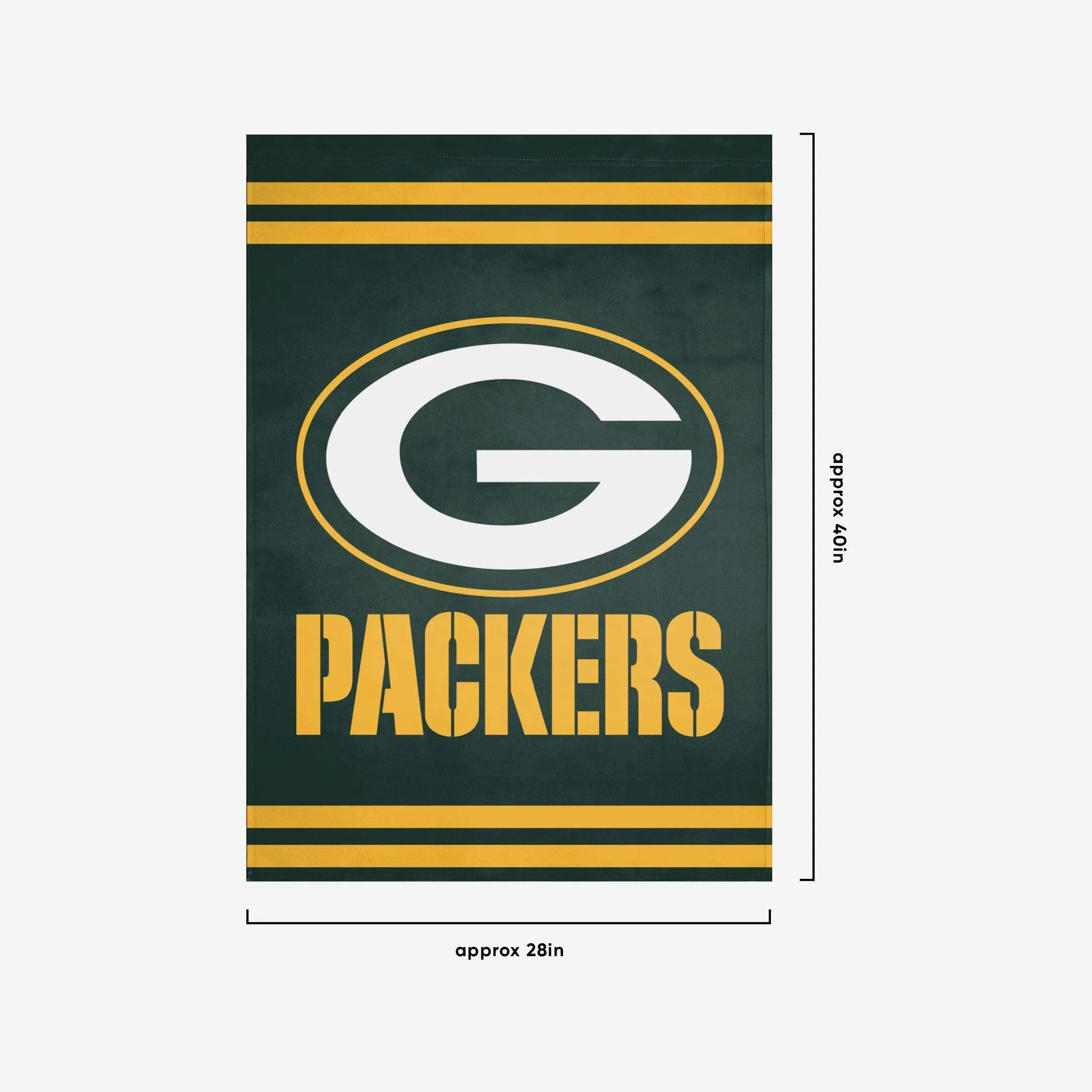 Green Bay Packers Big Logo Vertical Flag - Image 3