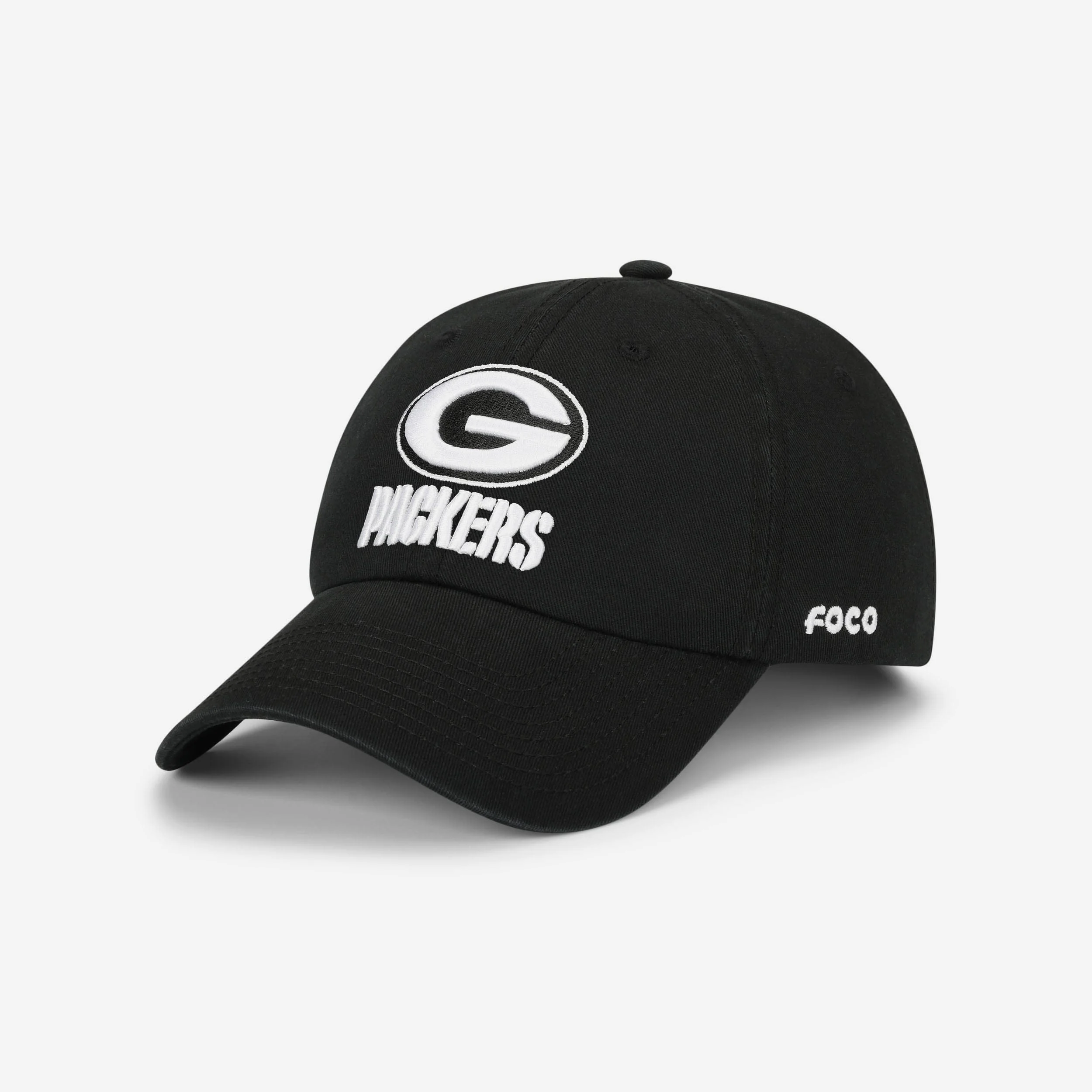 Green Bay Packers Black & White Casual Cap
