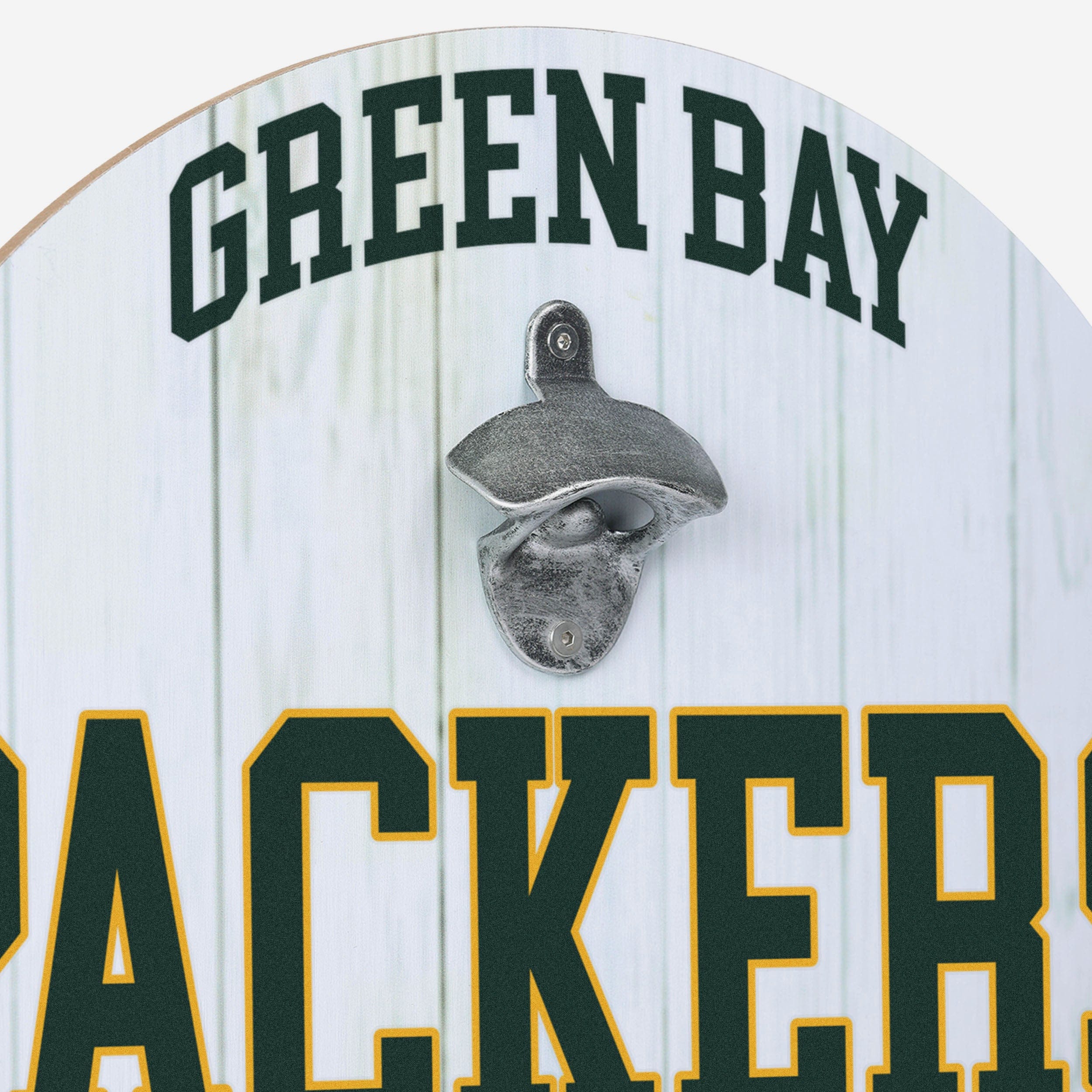 Green Bay Packers Bottle Opener Cap Catcher Wall Sign - Image 3