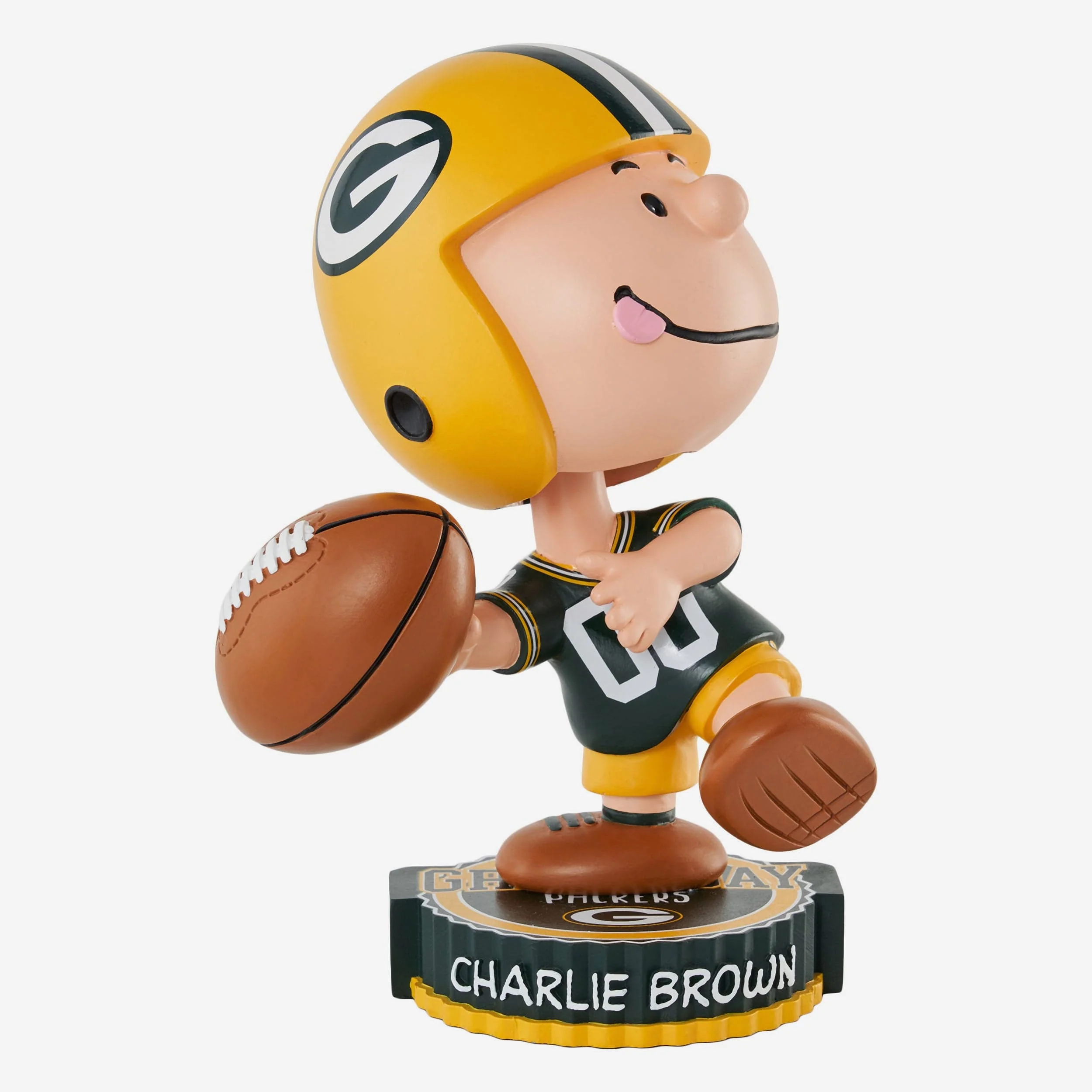 Green Bay Packers Charlie Brown Peanuts Bighead Bobblehead