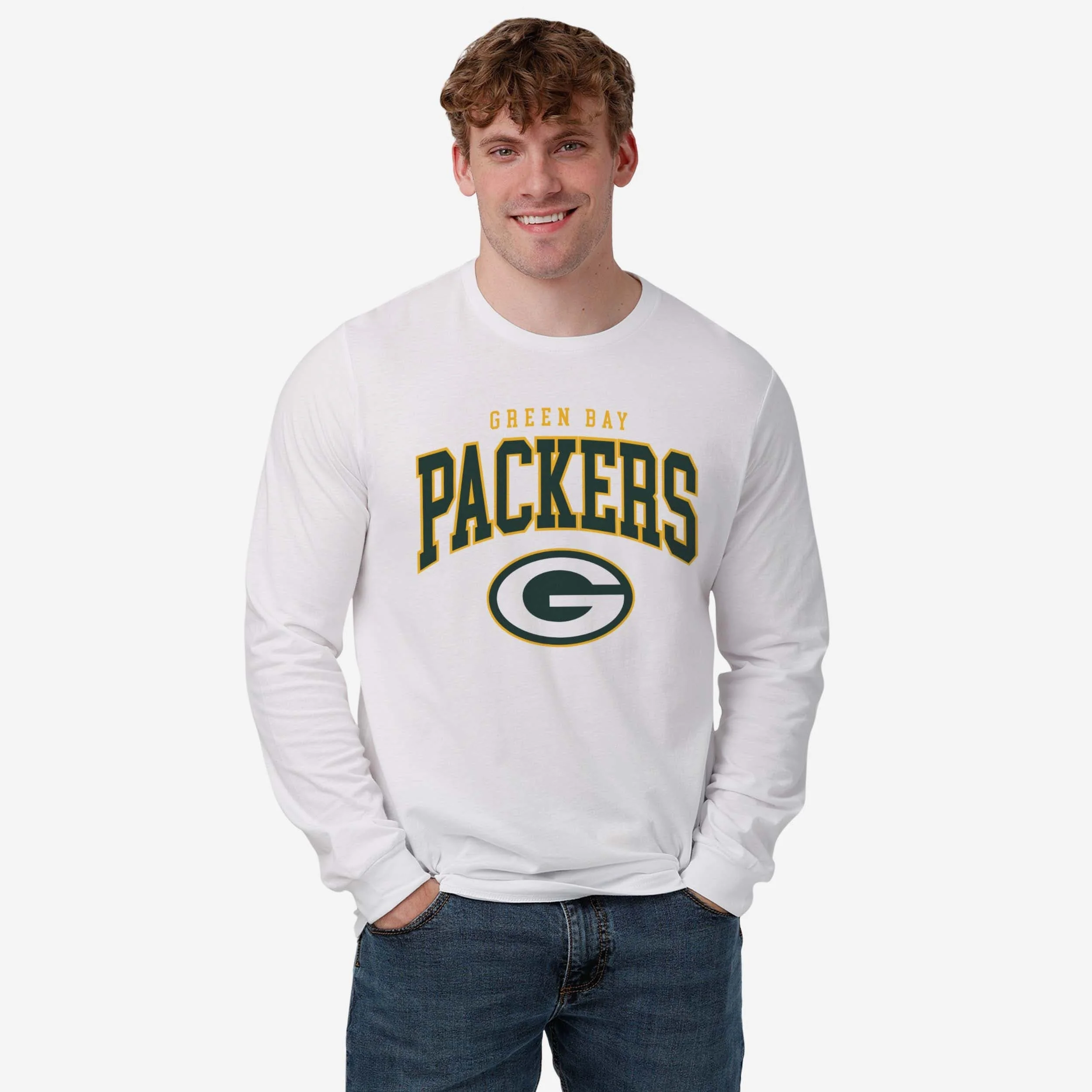 Green Bay Packers Classic Logo Long Sleeve T-Shirt - Image 2