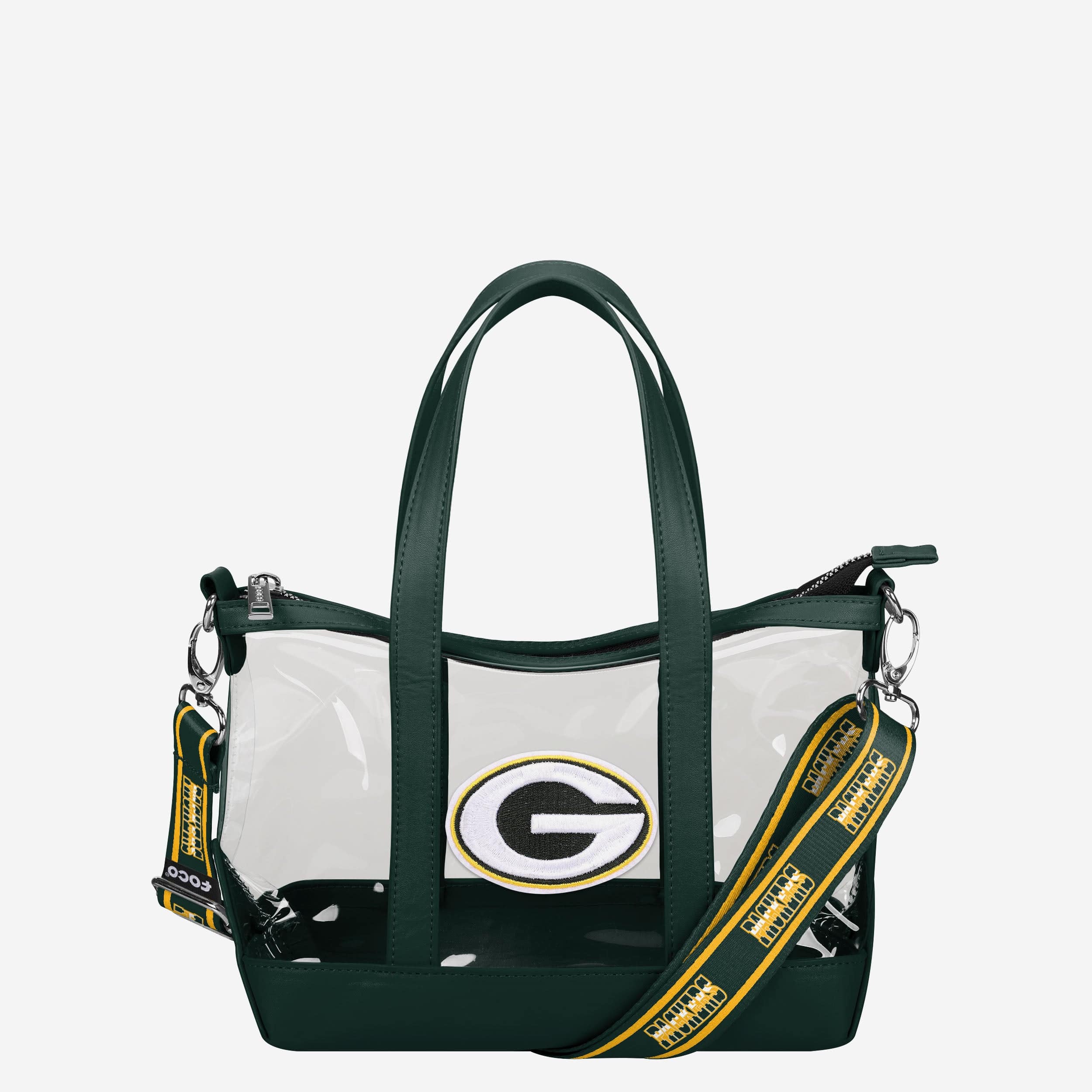 Green Bay Packers Clear Crossbody Mini Tote Bag
