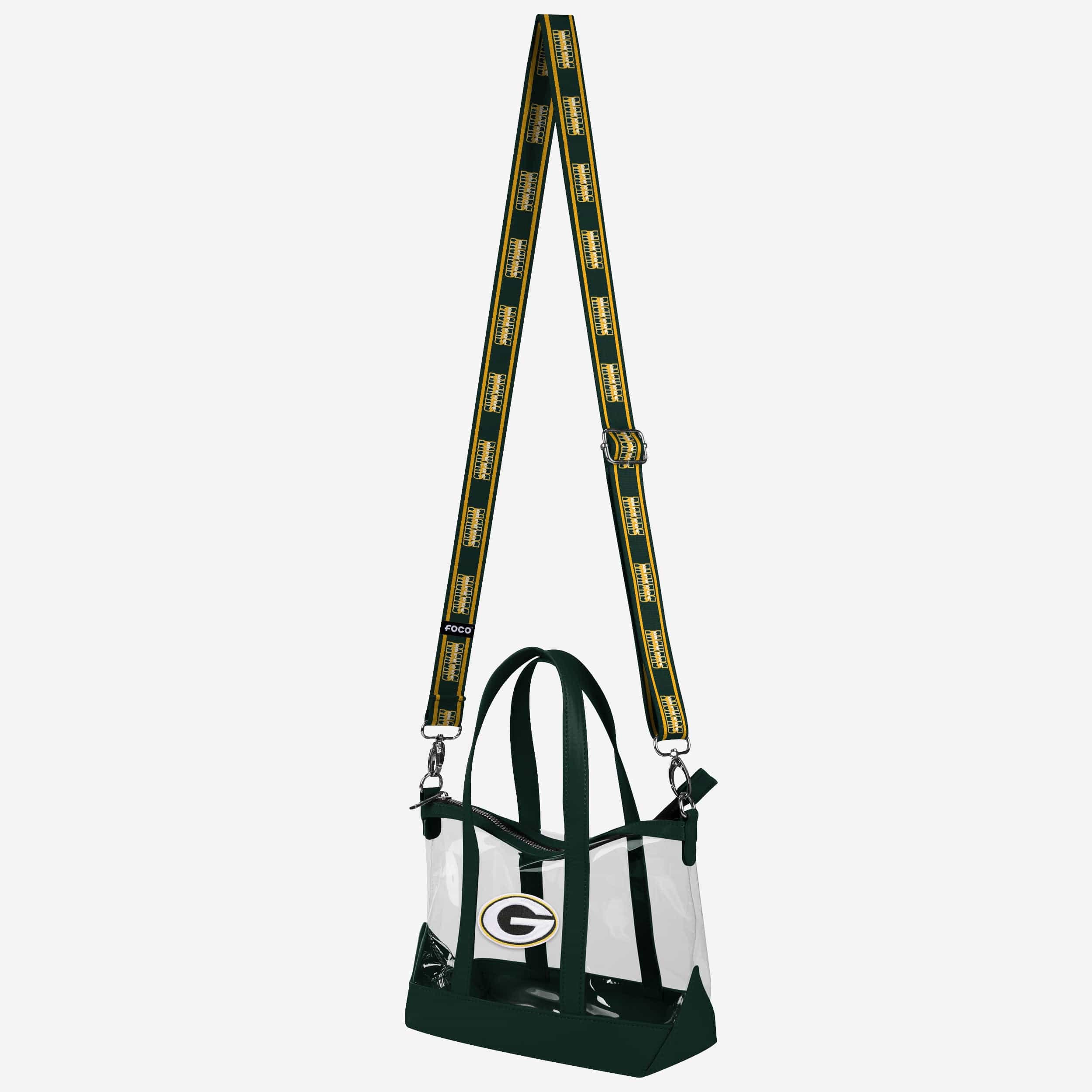 Green Bay Packers Clear Crossbody Mini Tote Bag - Image 2