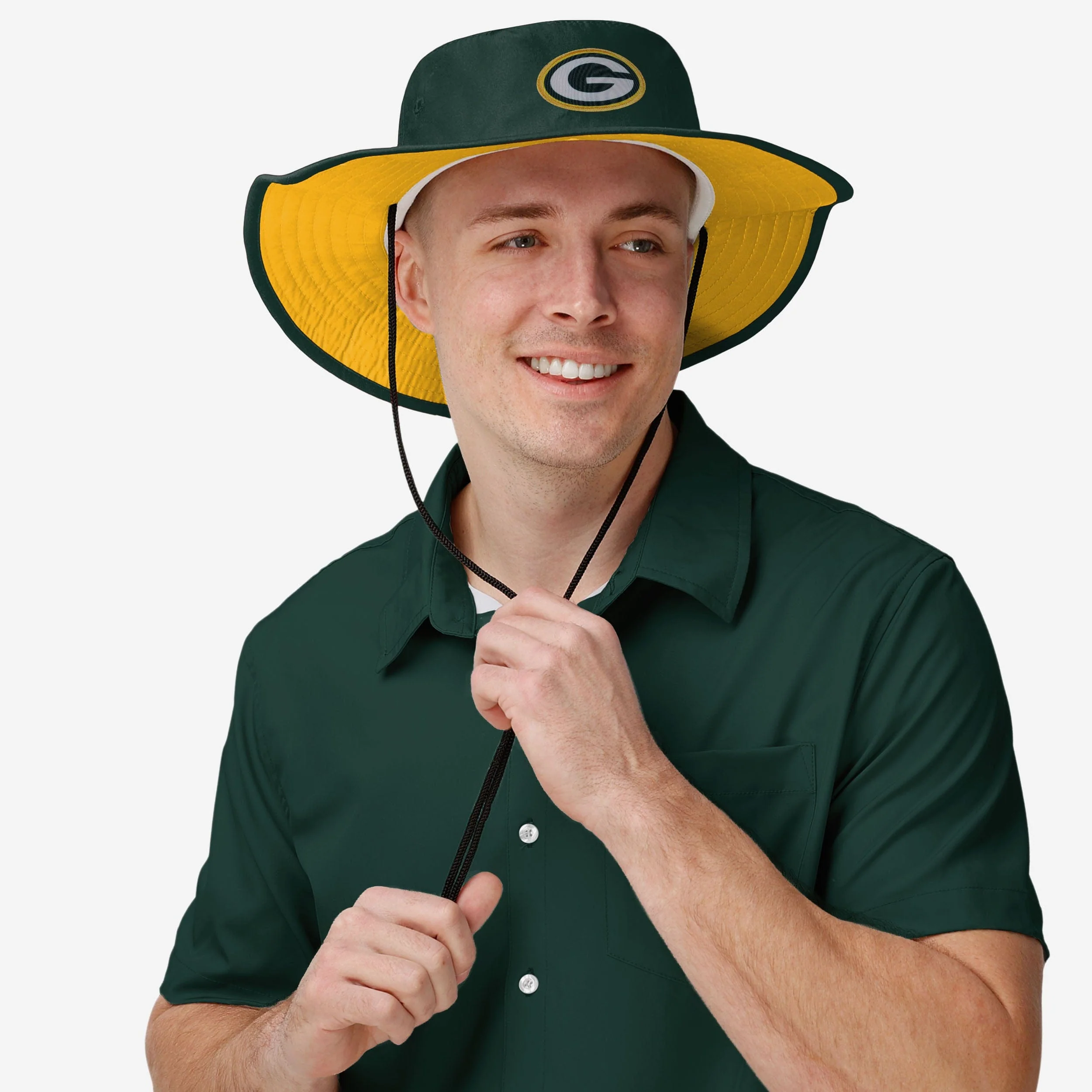 Green Bay Packers Colorblock Boonie Hat - Image 3