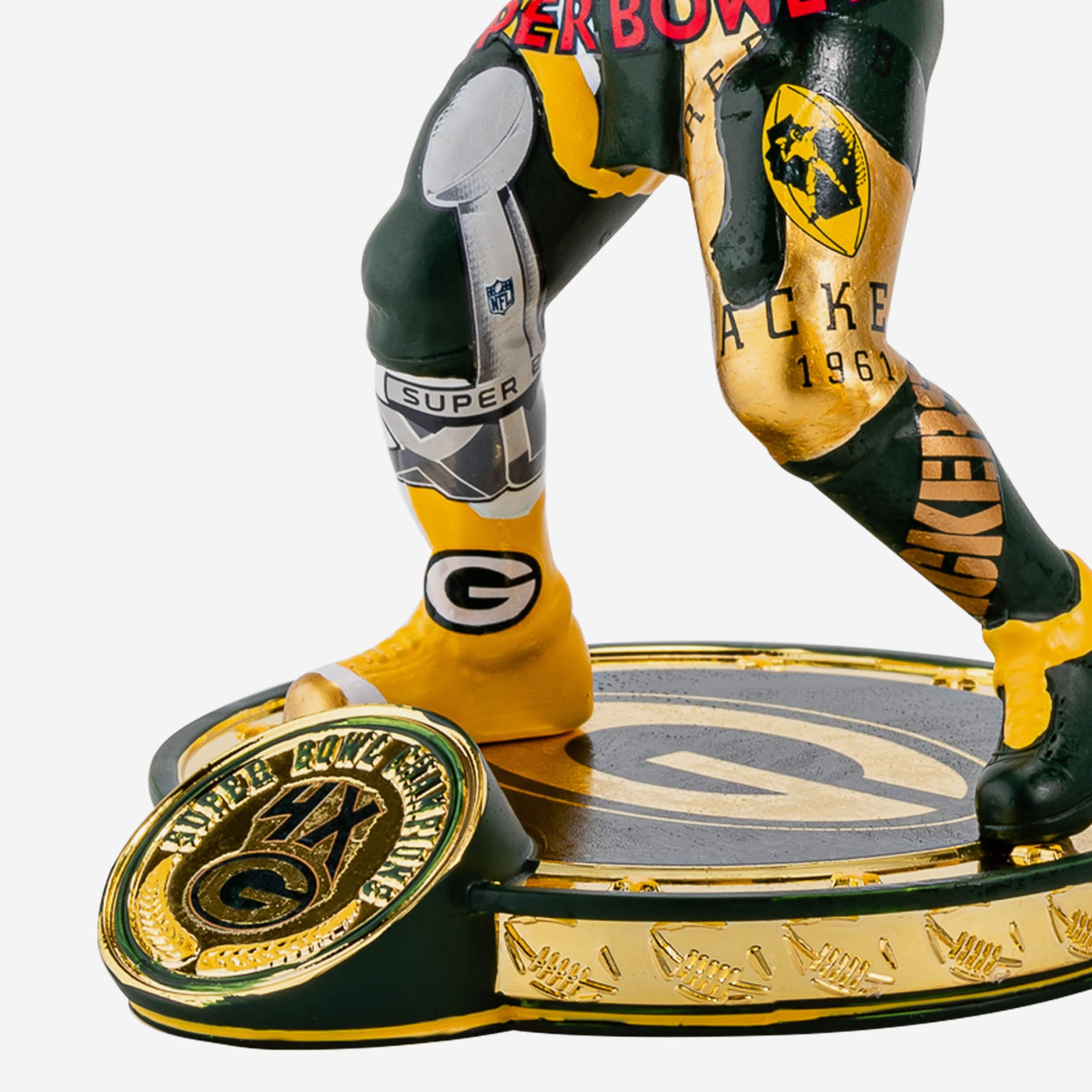 Green Bay Packers Commemorative Super Bowl Bobblehead - Image 3