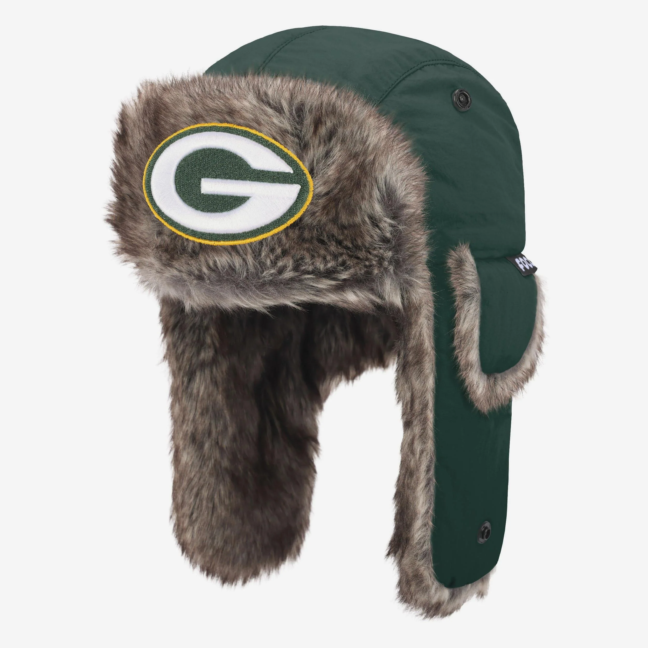 Green Bay Packers Faux Fur Trapper Hat