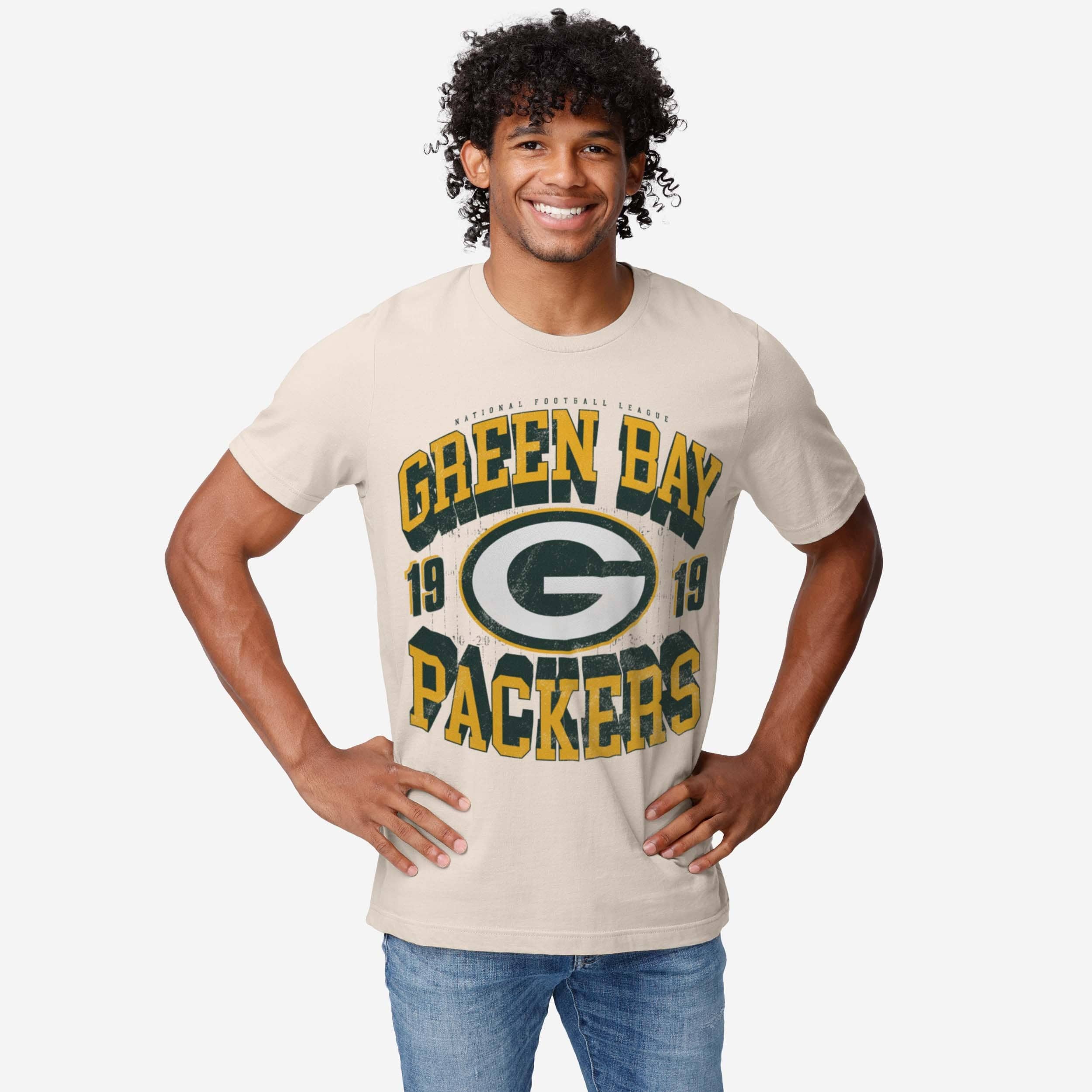 Green Bay Packers Field Arched Wordmark T-Shirt - Image 2