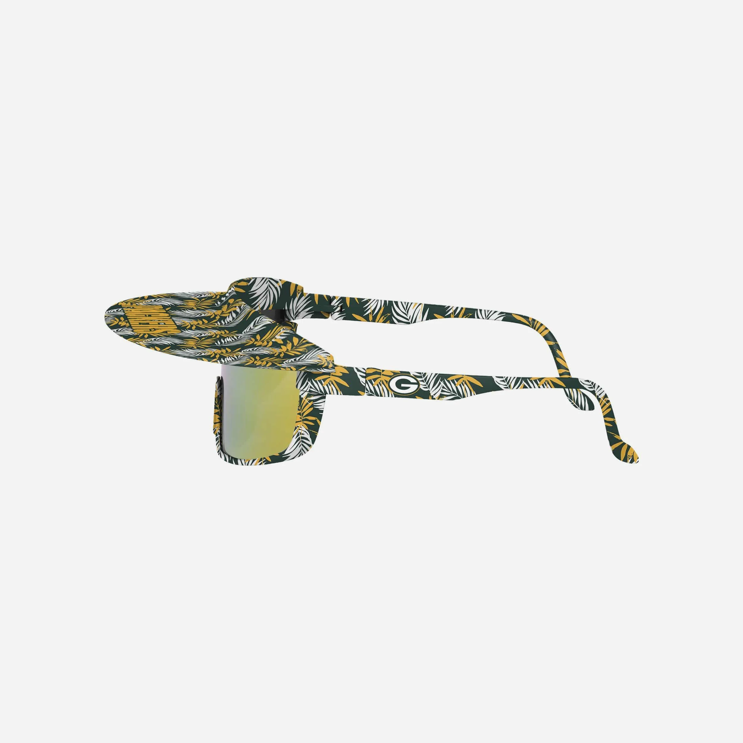 Green Bay Packers Floral Visor Sunglasses - Image 3