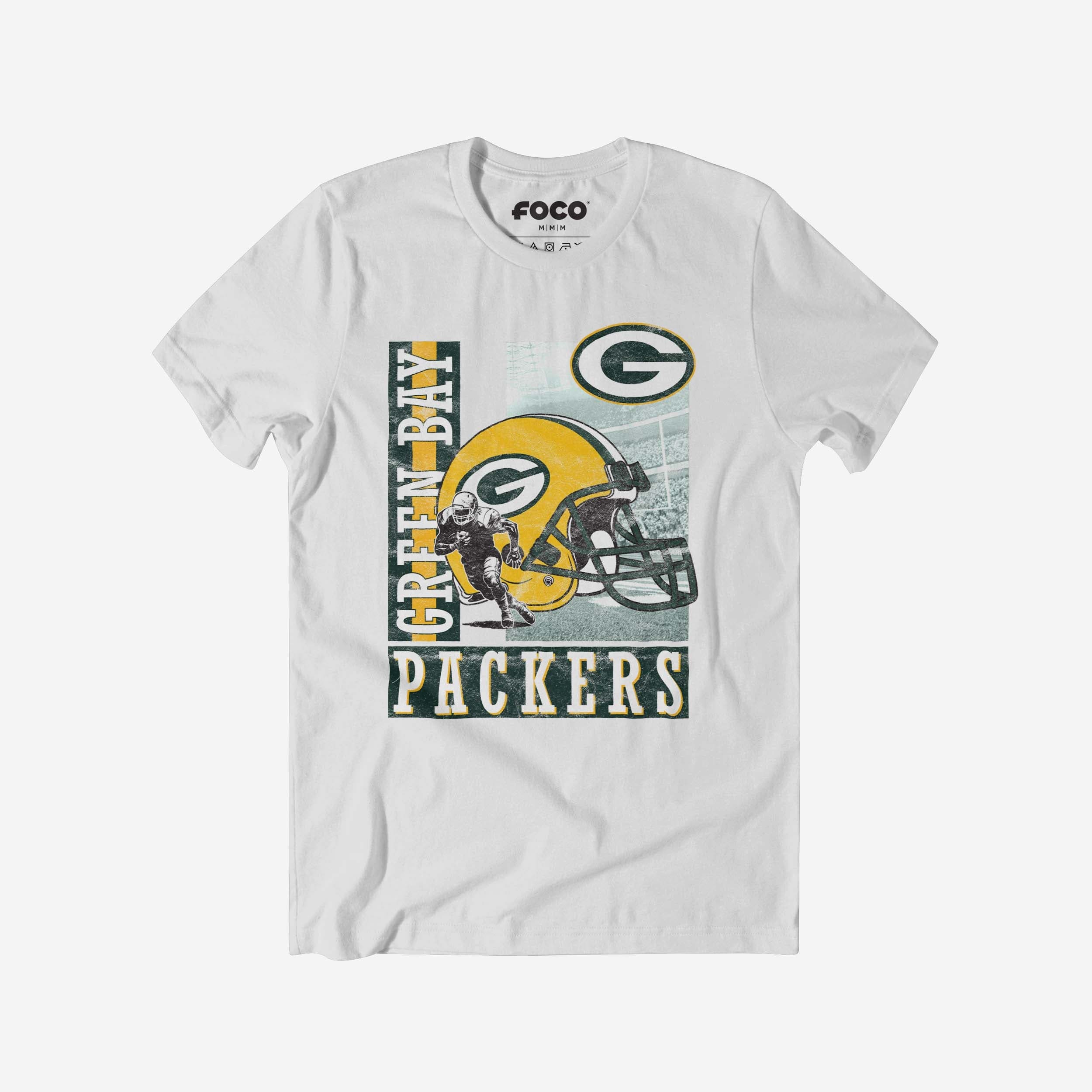 Green Bay Packers Helmet Dash T-Shirt