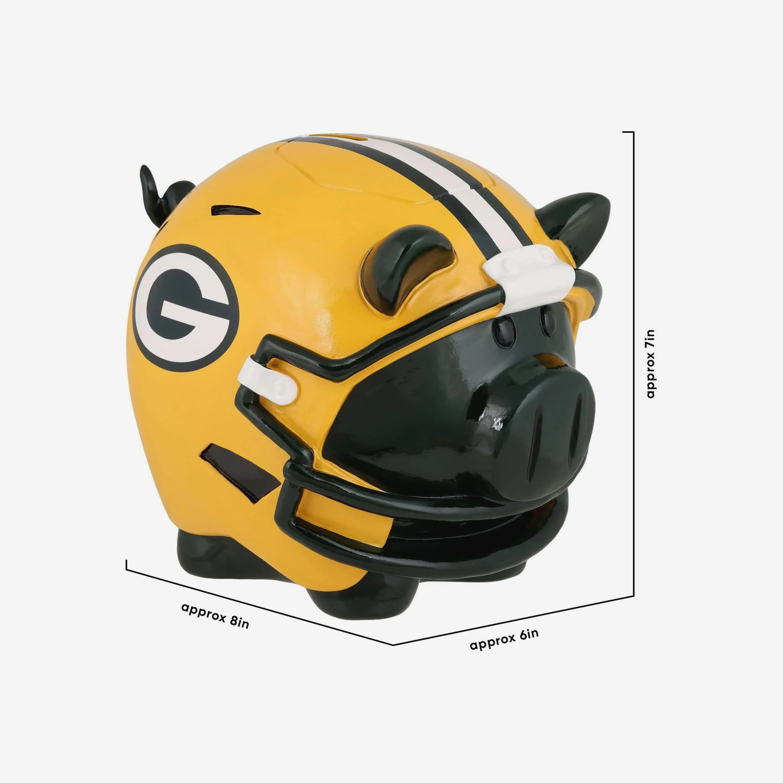 Green Bay Packers Helmet Piggy Bank - Image 4