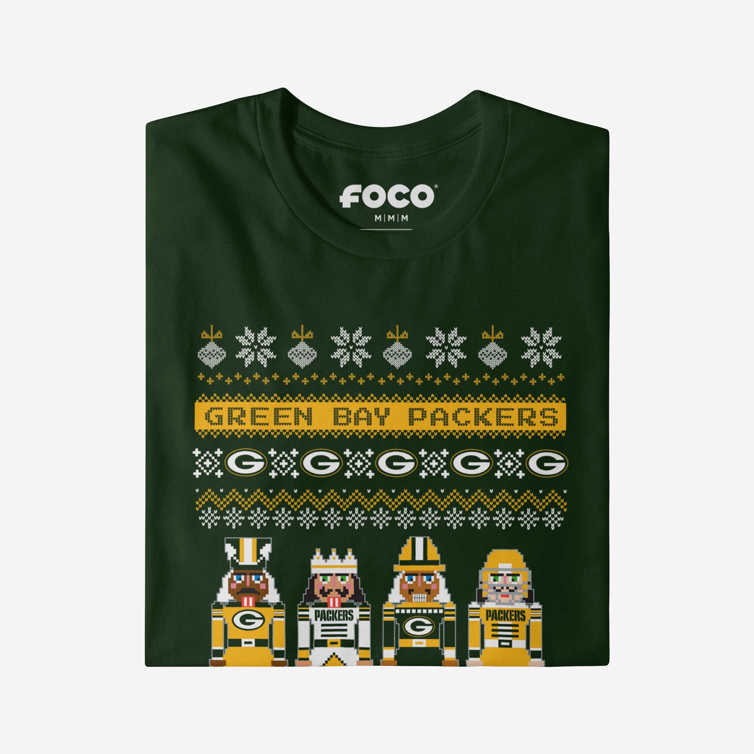 Green Bay Packers Holiday Nutcracker Sweater T-Shirt - Image 4