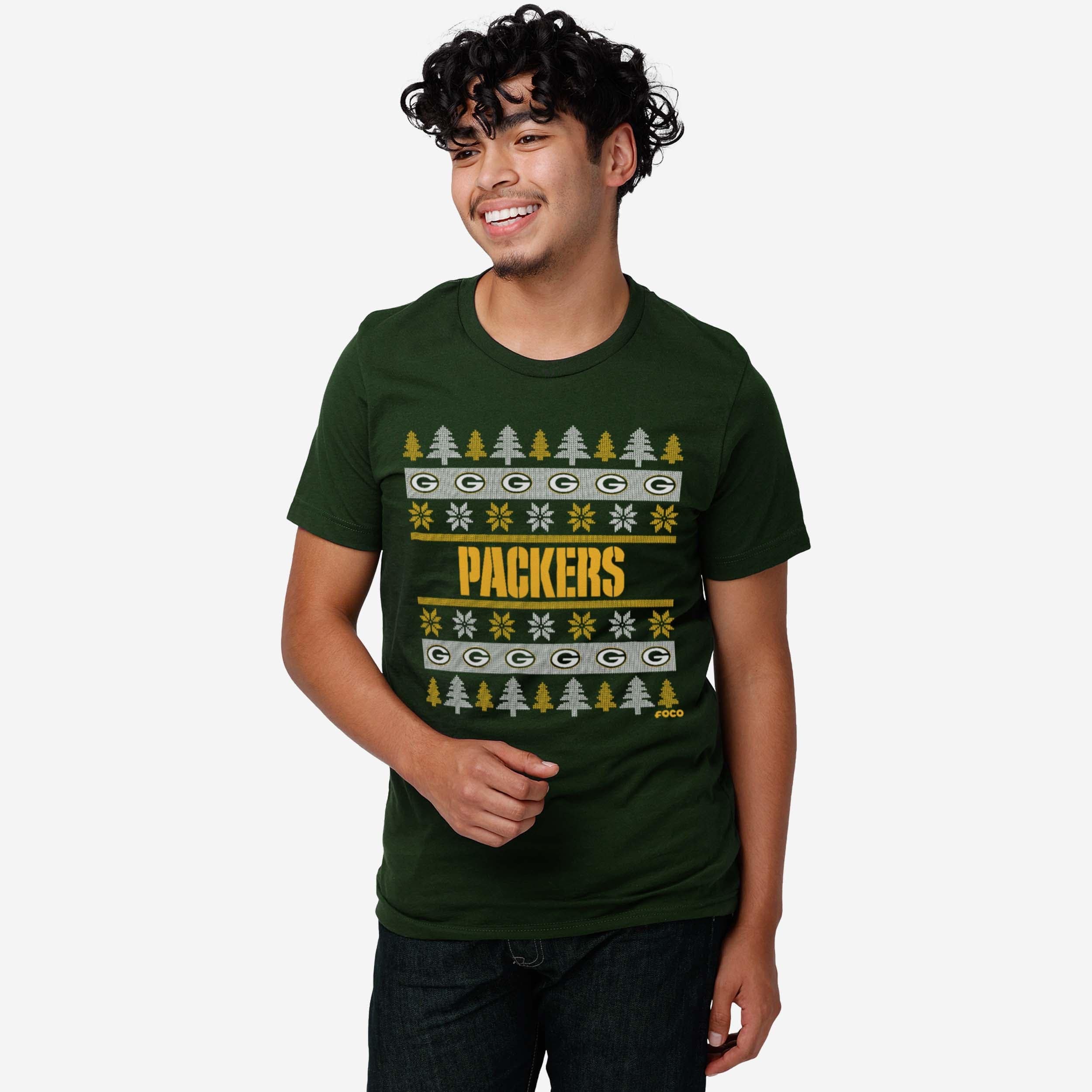 Green Bay Packers Holiday Sweater T-Shirt - Image 2