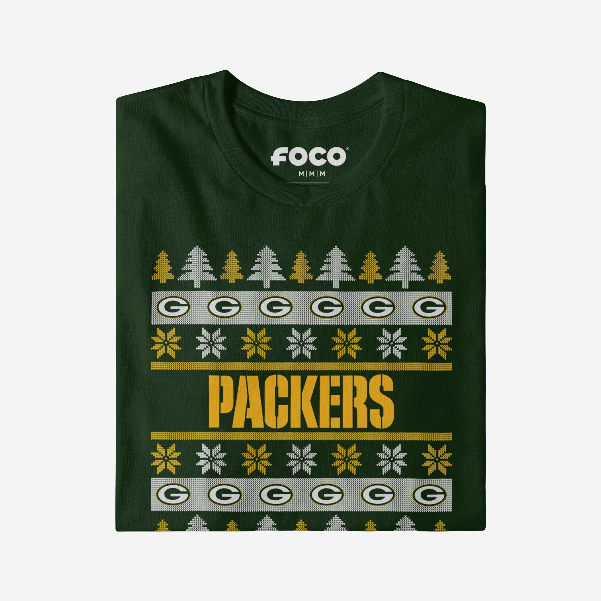 Green Bay Packers Holiday Sweater T-Shirt - Image 4