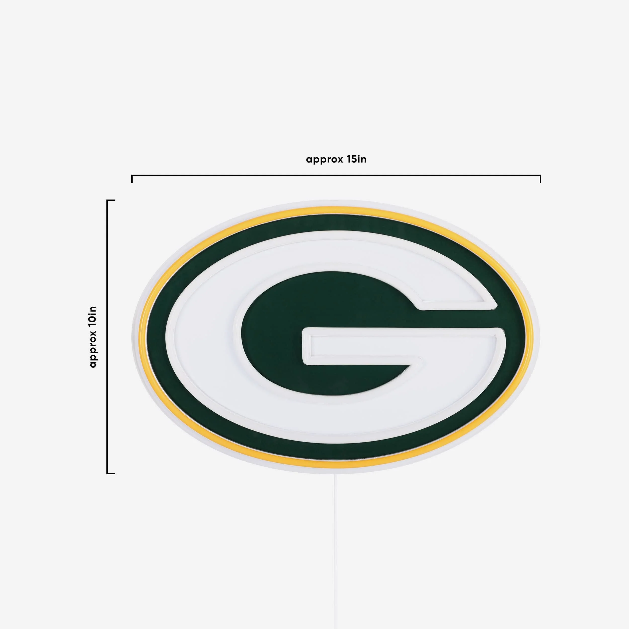 Green Bay Packers LED Neon Light Up Team Logo Sign - Image 5