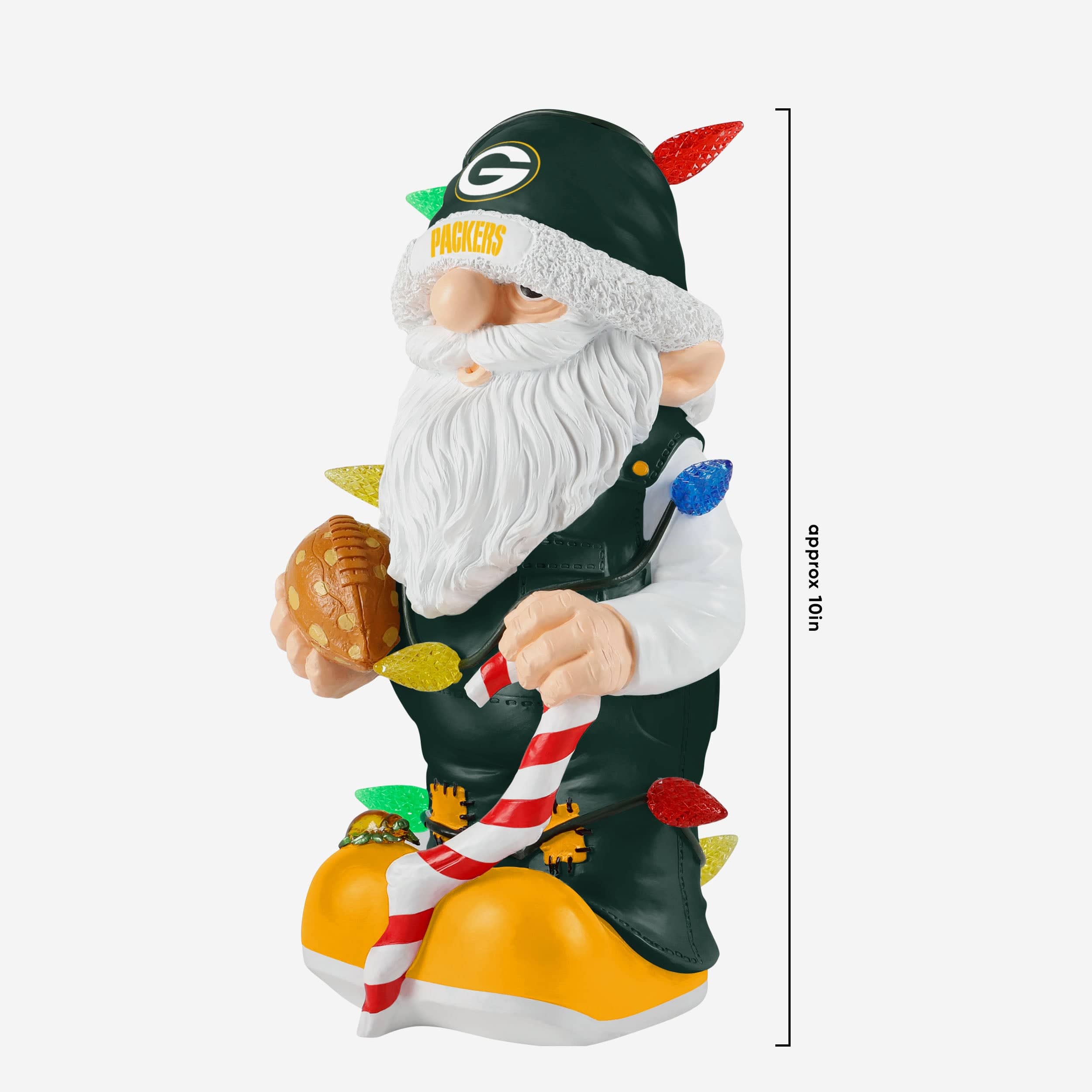 Green Bay Packers Light Up Holiday Gnome - Image 4