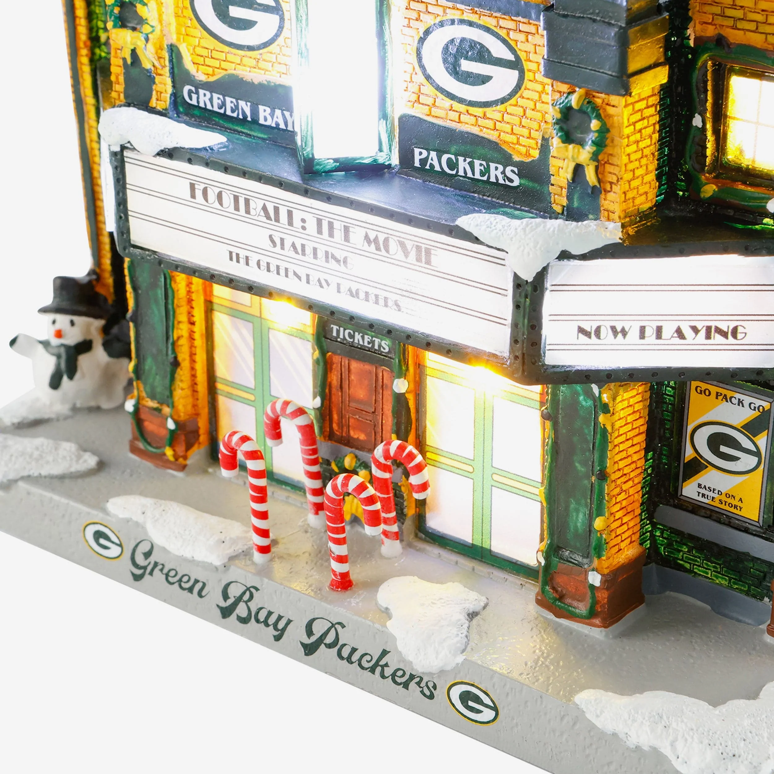 Green Bay Packers Light Up Resin Team Theater - Image 2
