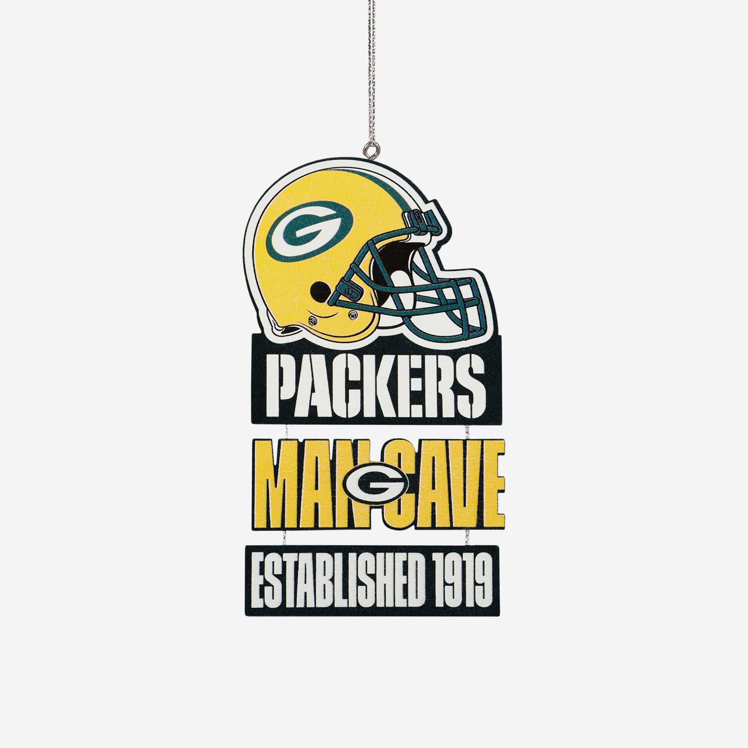 Green Bay Packers Mancave Sign Ornament