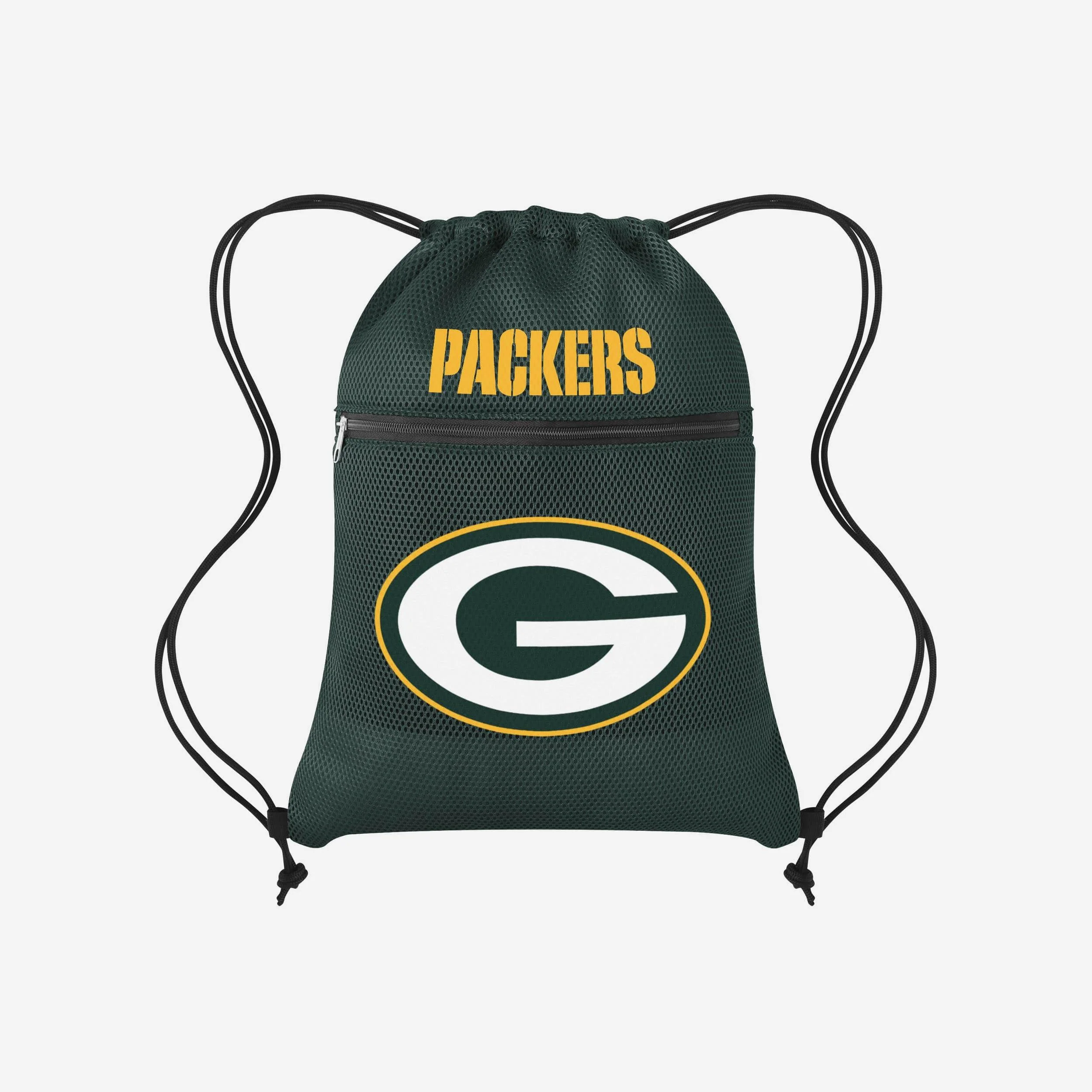 Green Bay Packers Mesh Pocket Drawstring Backpack