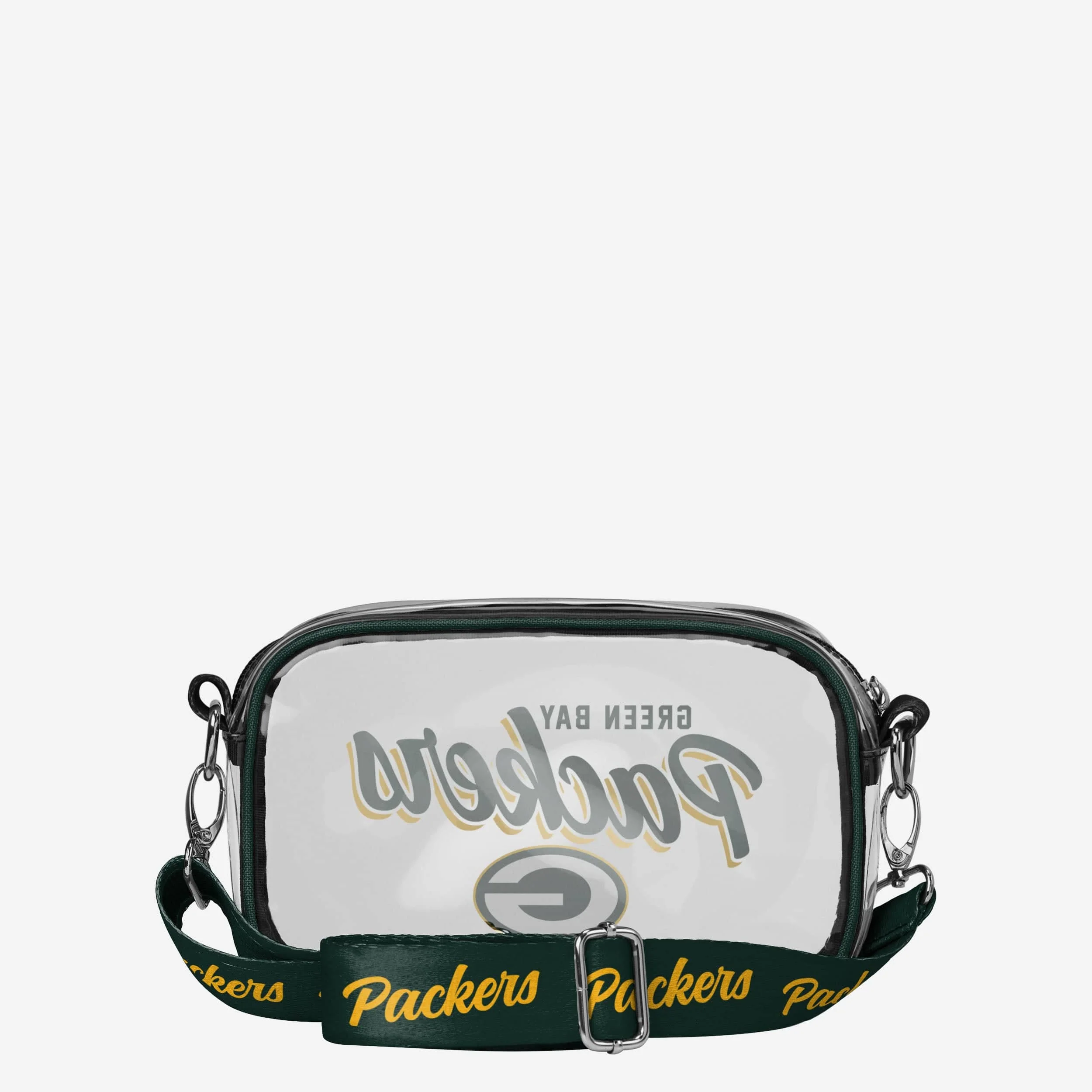 Green Bay Packers Monty Script Clear Crossbody Bag - Image 5