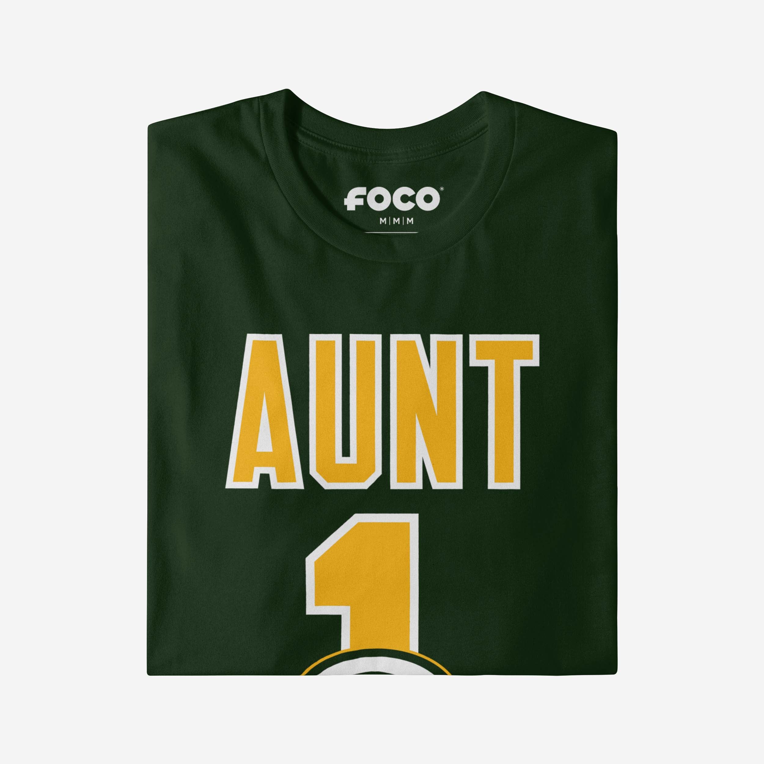 Green Bay Packers Number 1 Aunt T-Shirt - Image 4