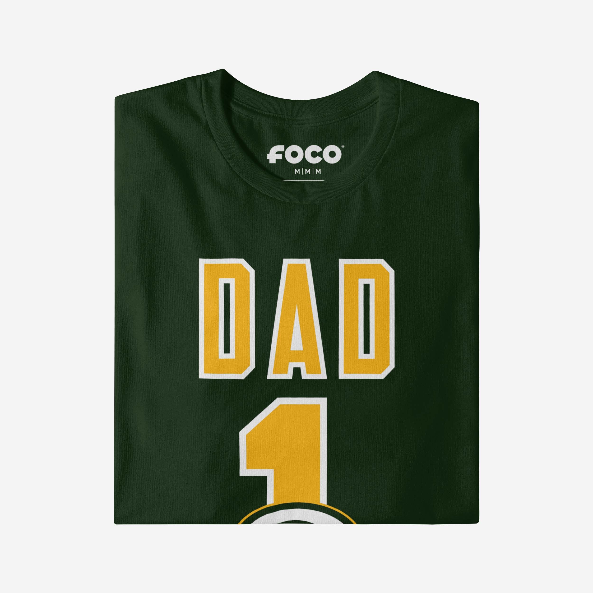 Green Bay Packers Number 1 Dad T-Shirt - Image 4