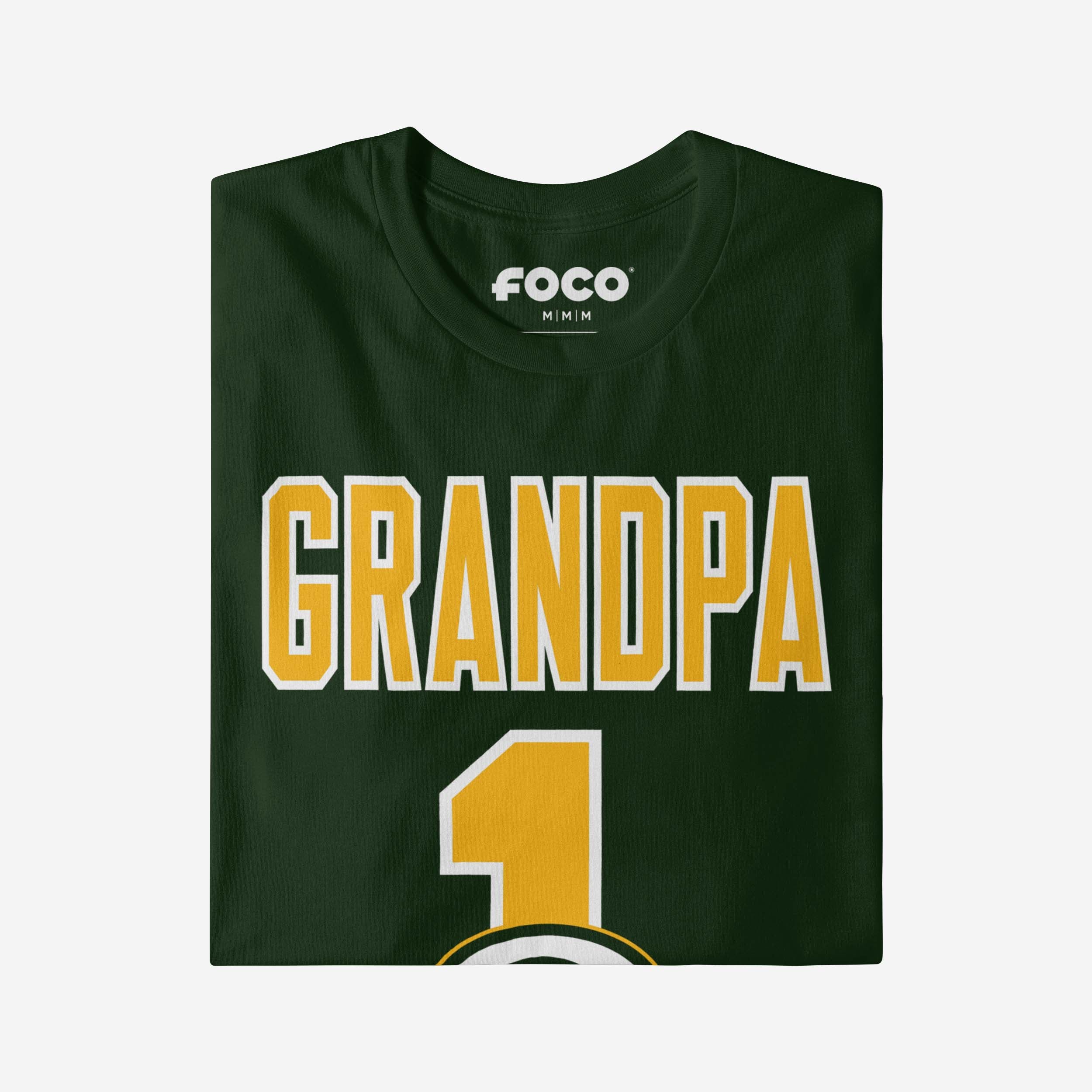 Green Bay Packers Number 1 Grandpa T-Shirt - Image 3