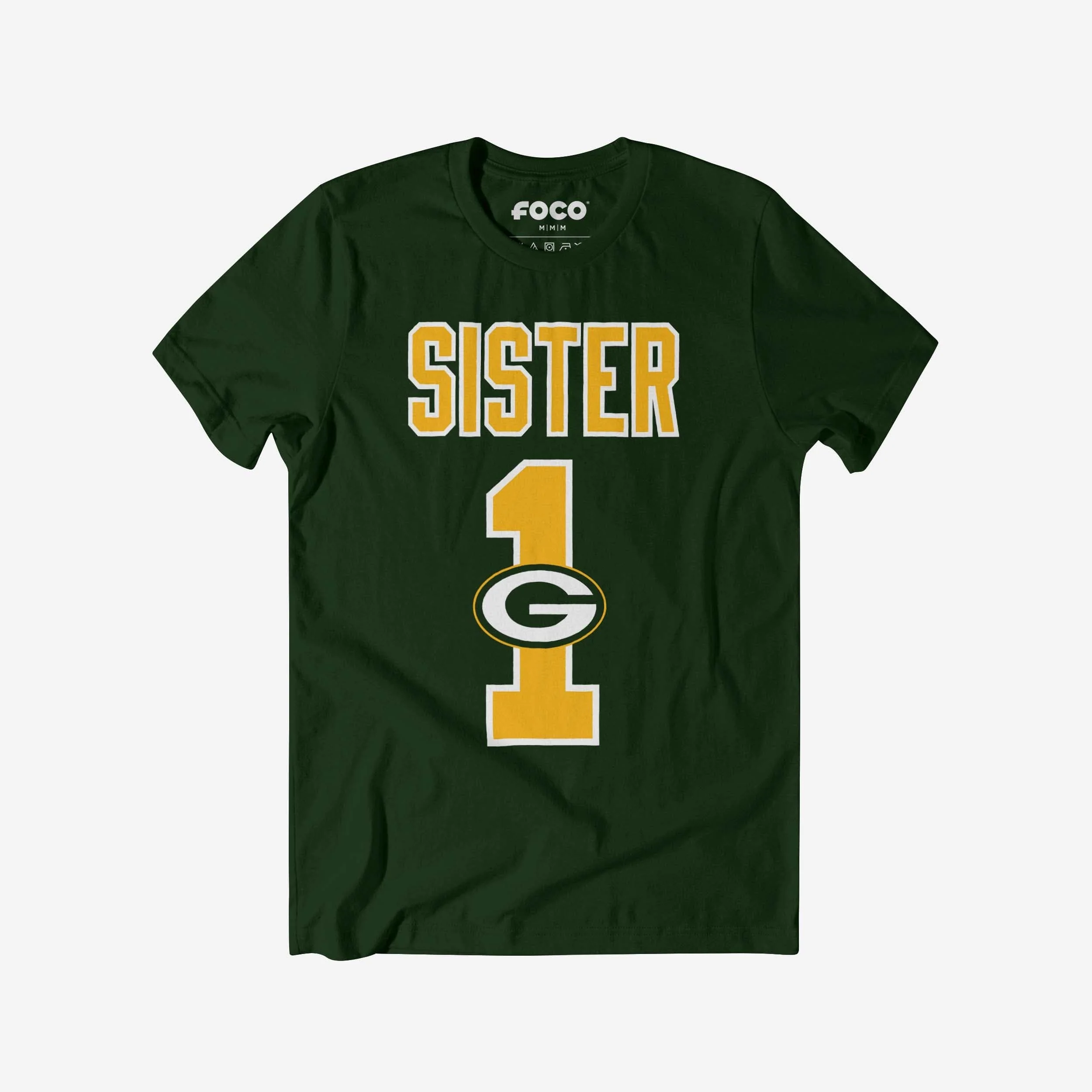 Green Bay Packers Number 1 Sister T-Shirt