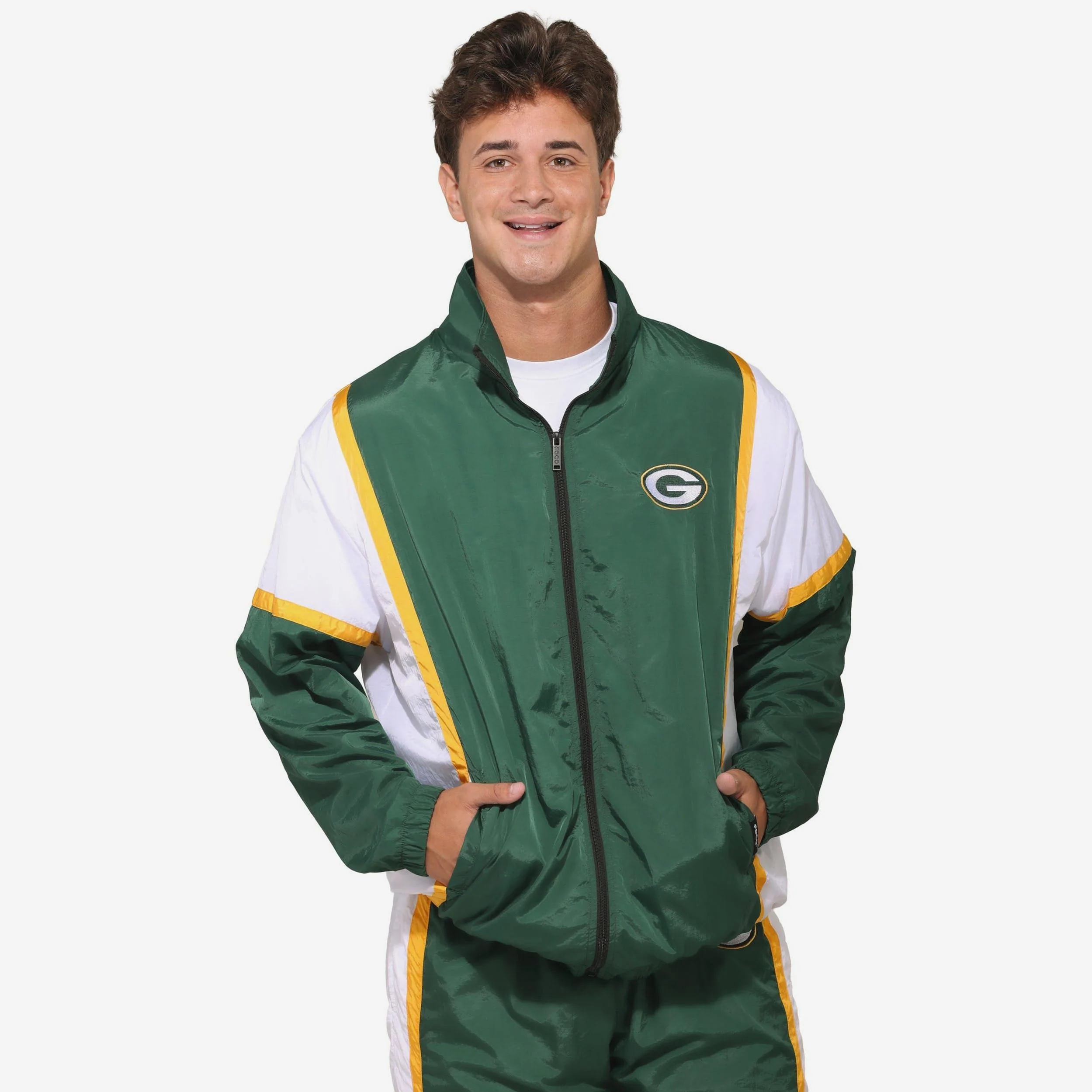Green Bay Packers Nylon Crinkle Gameday Jacket