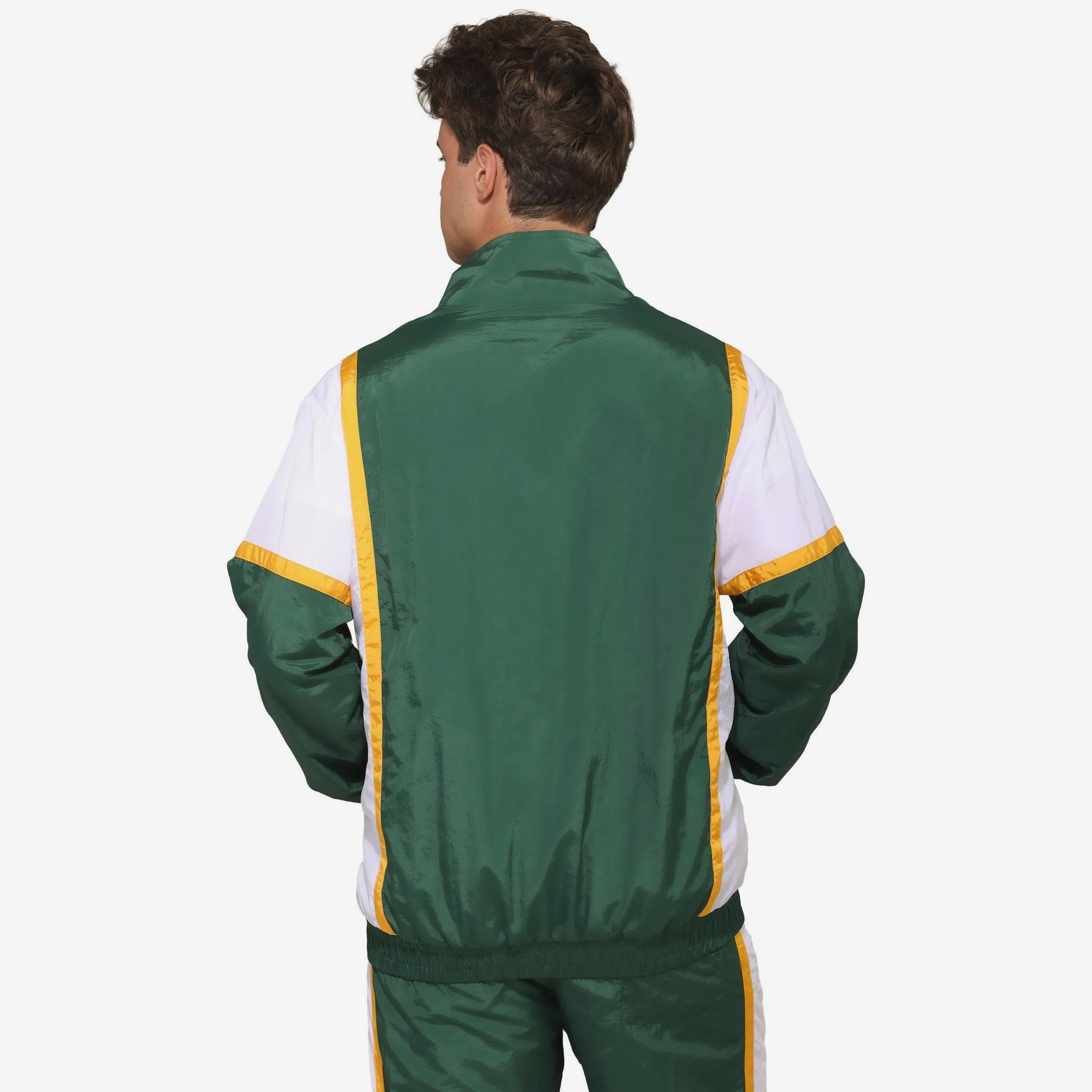 Green Bay Packers Nylon Crinkle Gameday Jacket - Image 2