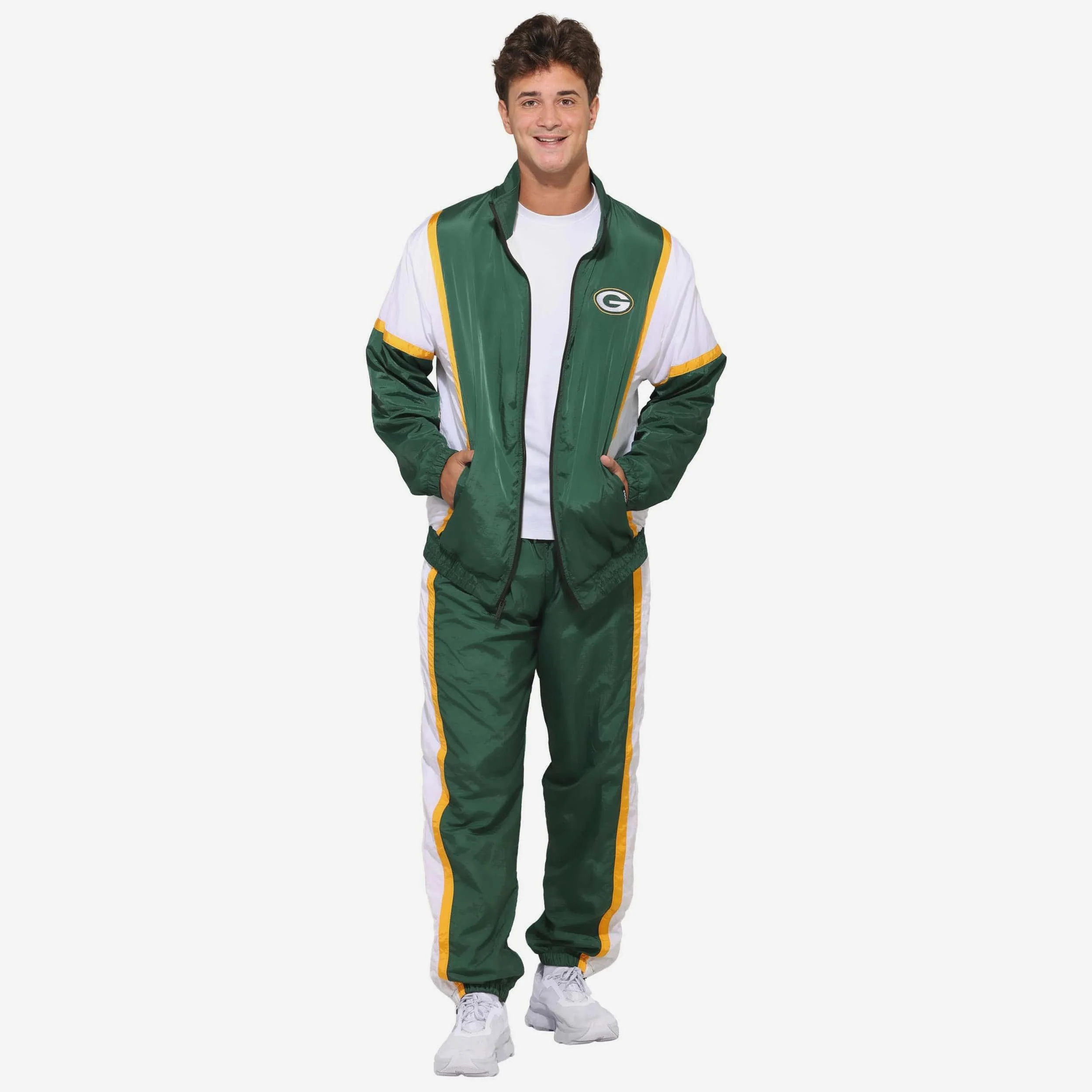 Green Bay Packers Nylon Crinkle Gameday Jacket - Image 5
