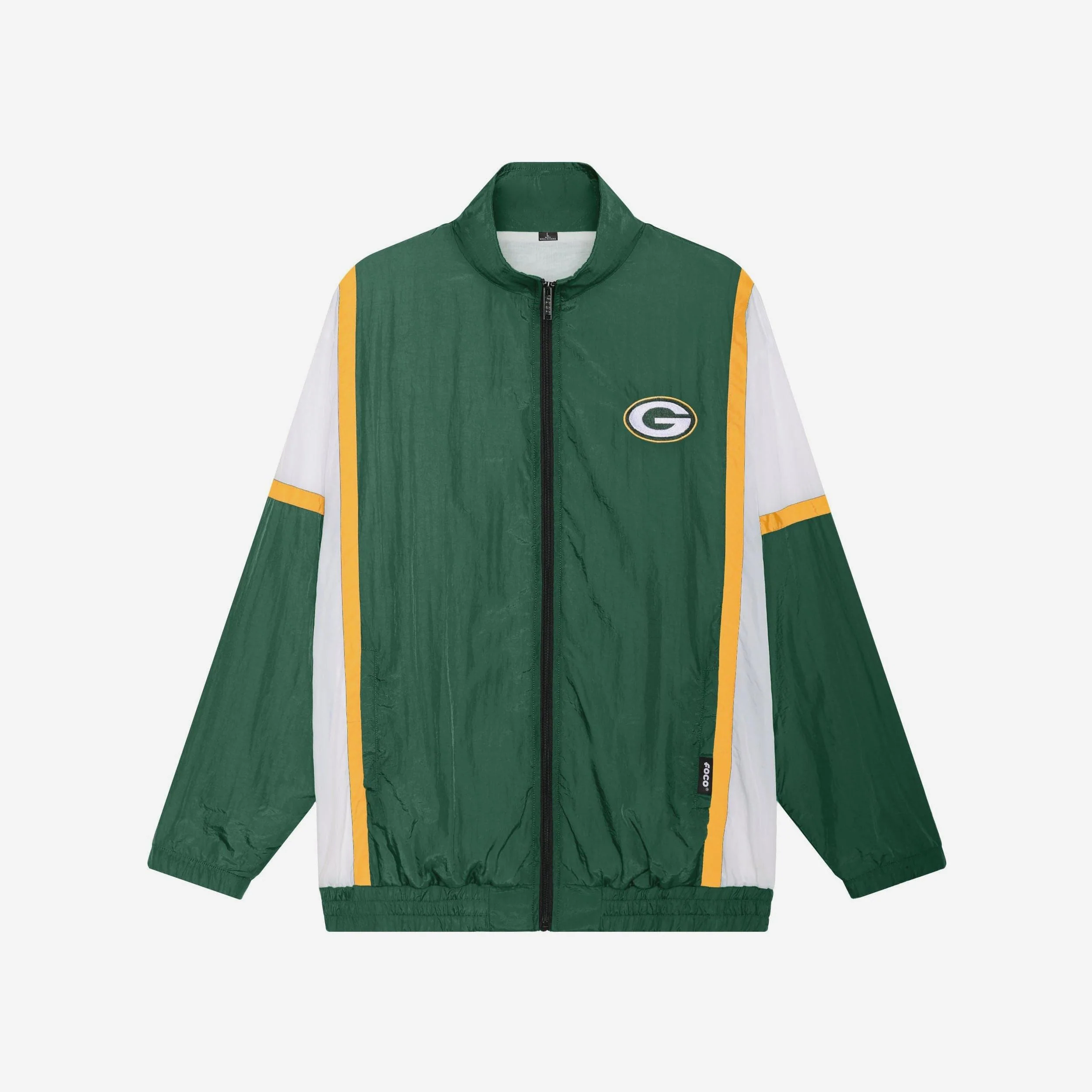 Green Bay Packers Nylon Crinkle Gameday Jacket - Image 6