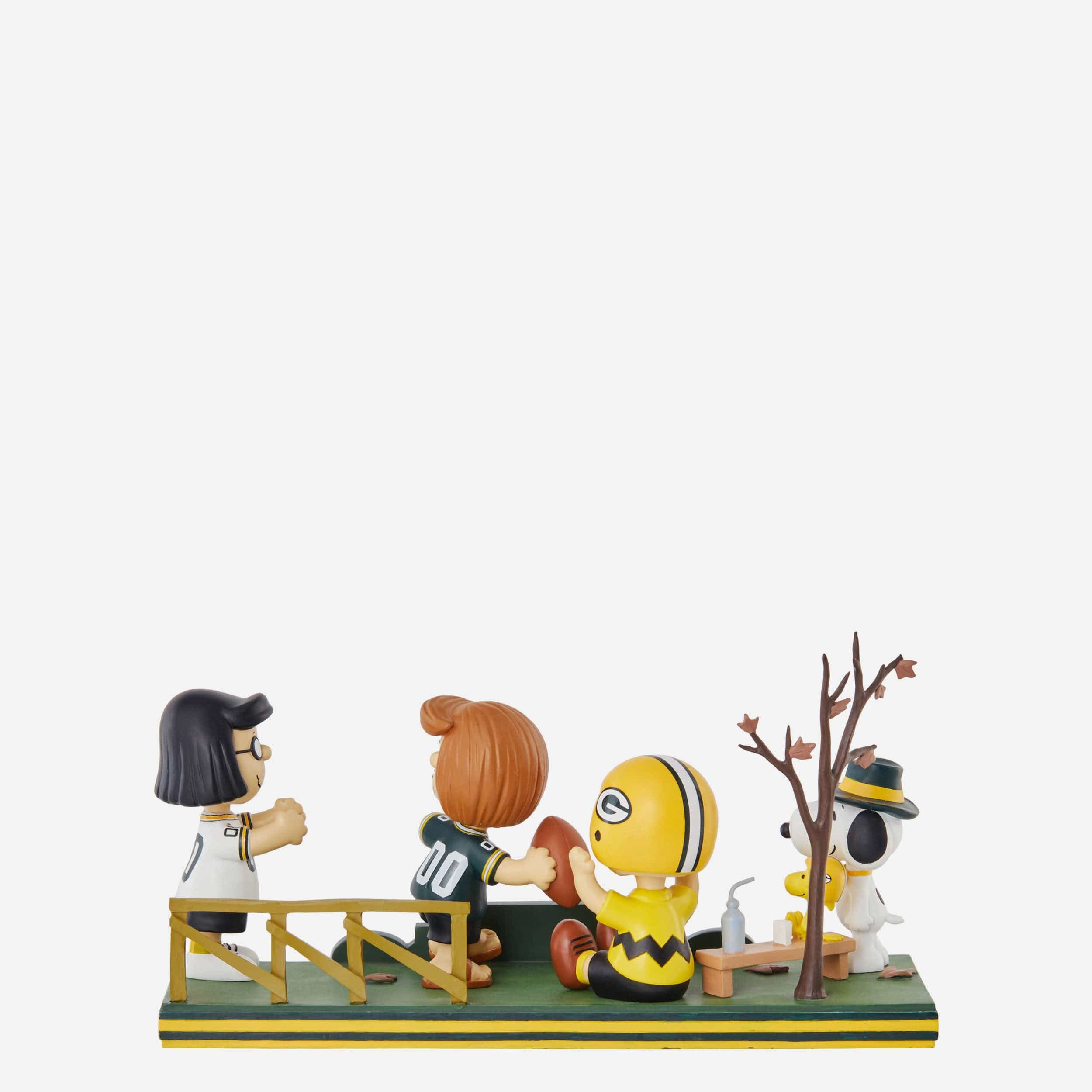 Green Bay Packers Peanuts Gang Mini Bobblehead Scene - Image 8