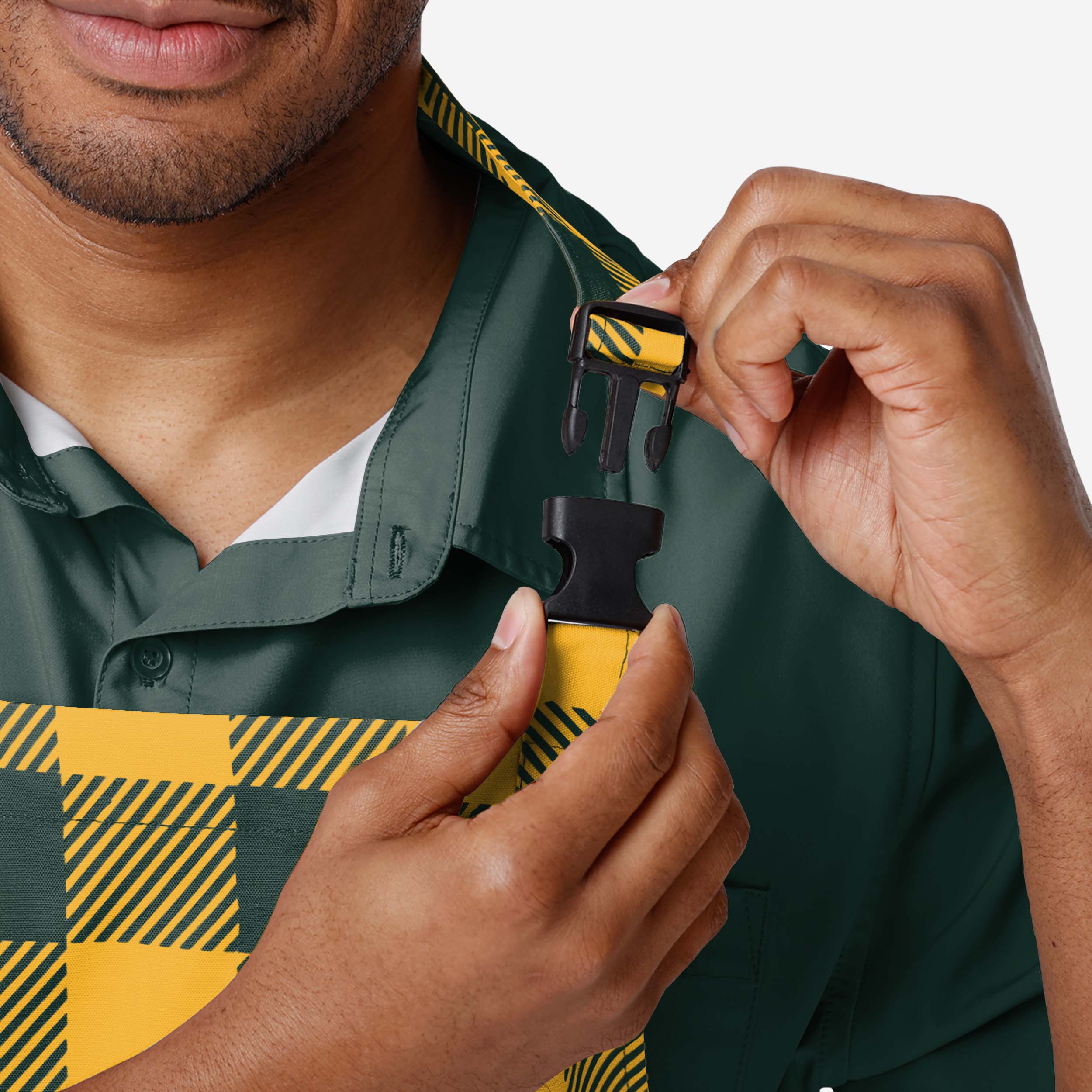 Green Bay Packers Plaid Apron - Image 3