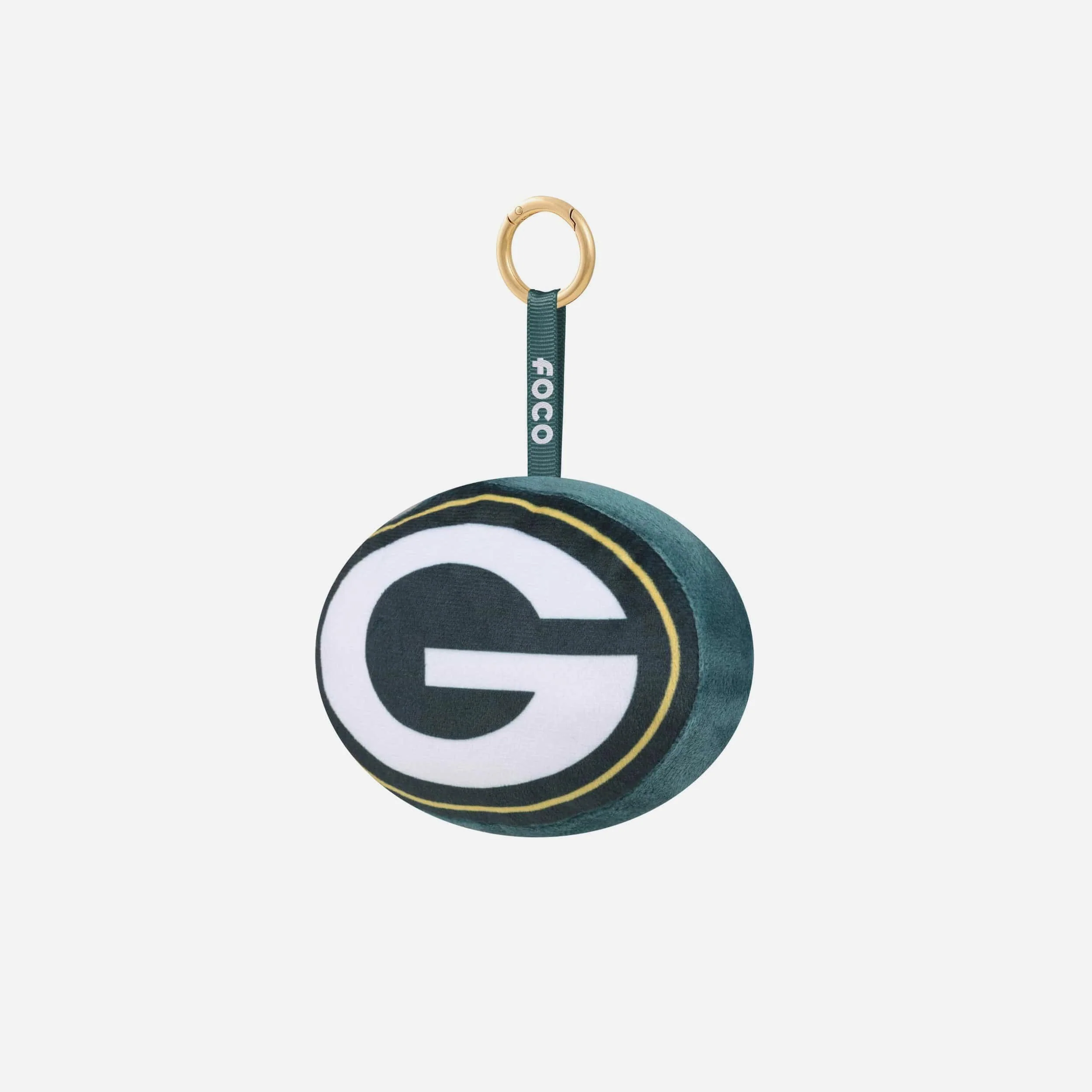 Green Bay Packers Plush Team Logo Bag Charm Keychain - Image 3