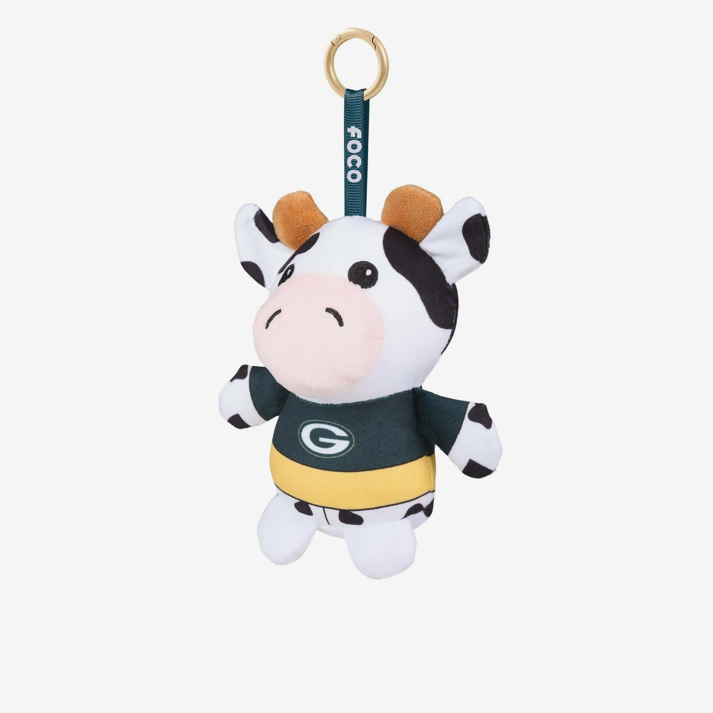 Green Bay Packers Plush Teamie Beanie Bag Charm Keychain - Image 3