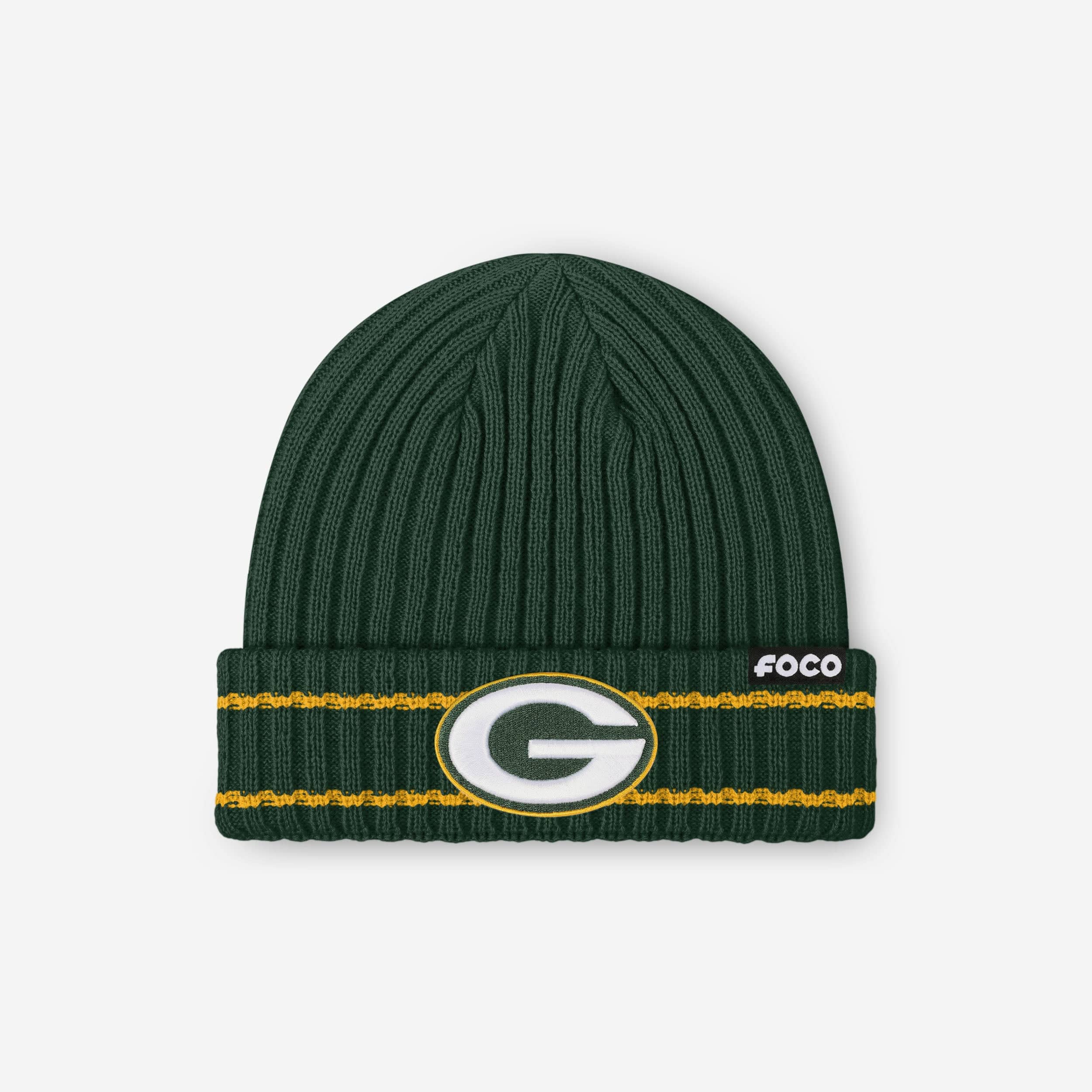 Green Bay Packers Primary Logo Ribbed Beanie