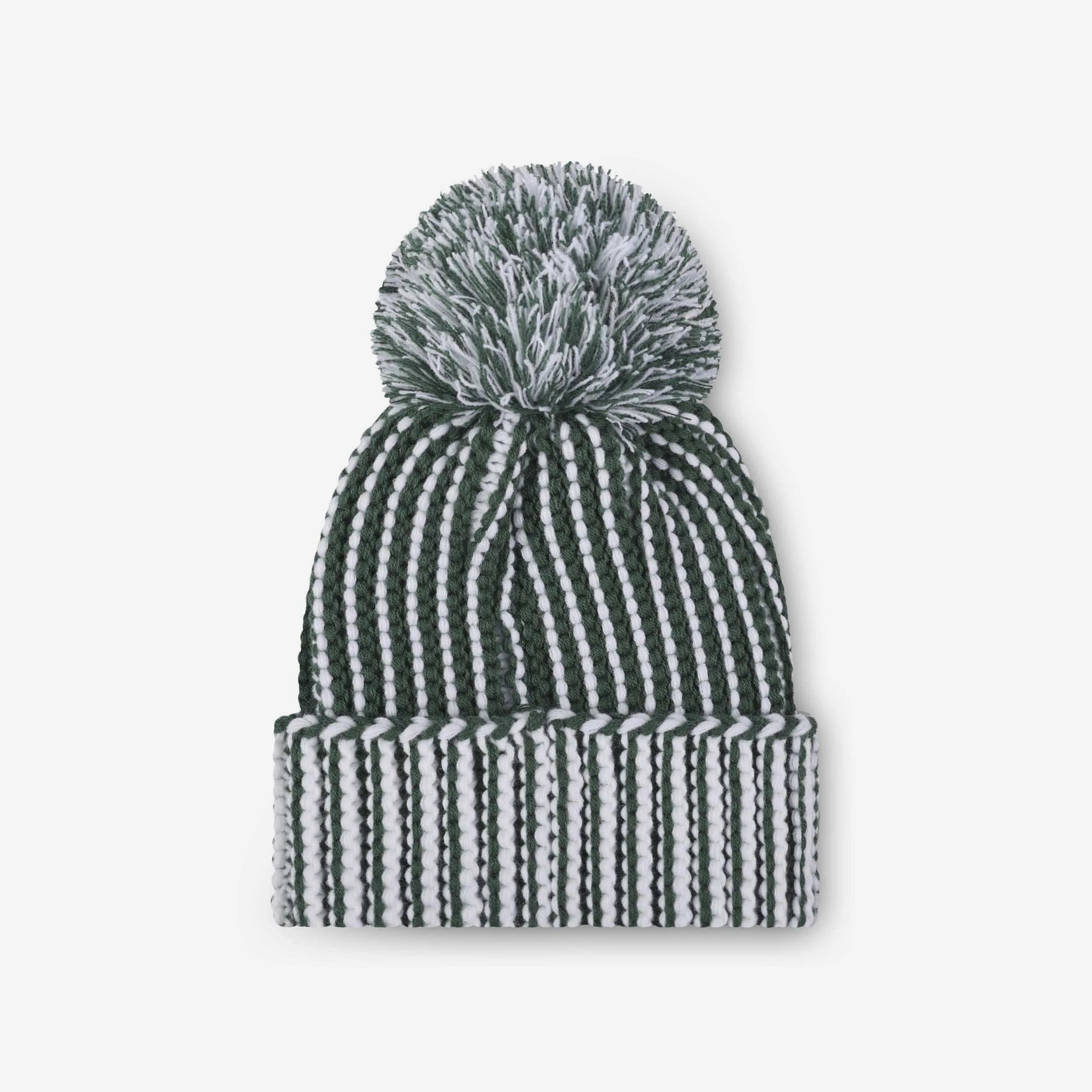 Green Bay Packers Primary Logo Vertical Knit Pom Beanie - Image 2